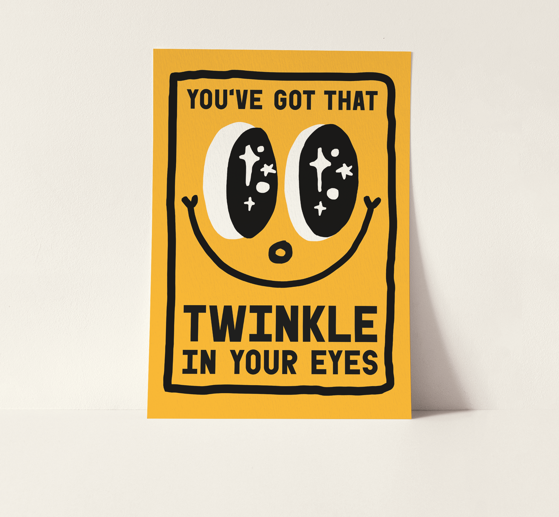 Twinkle In Your Eyes Yellow A3