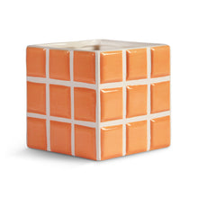 Load image into Gallery viewer, Tiled Planter Orange
