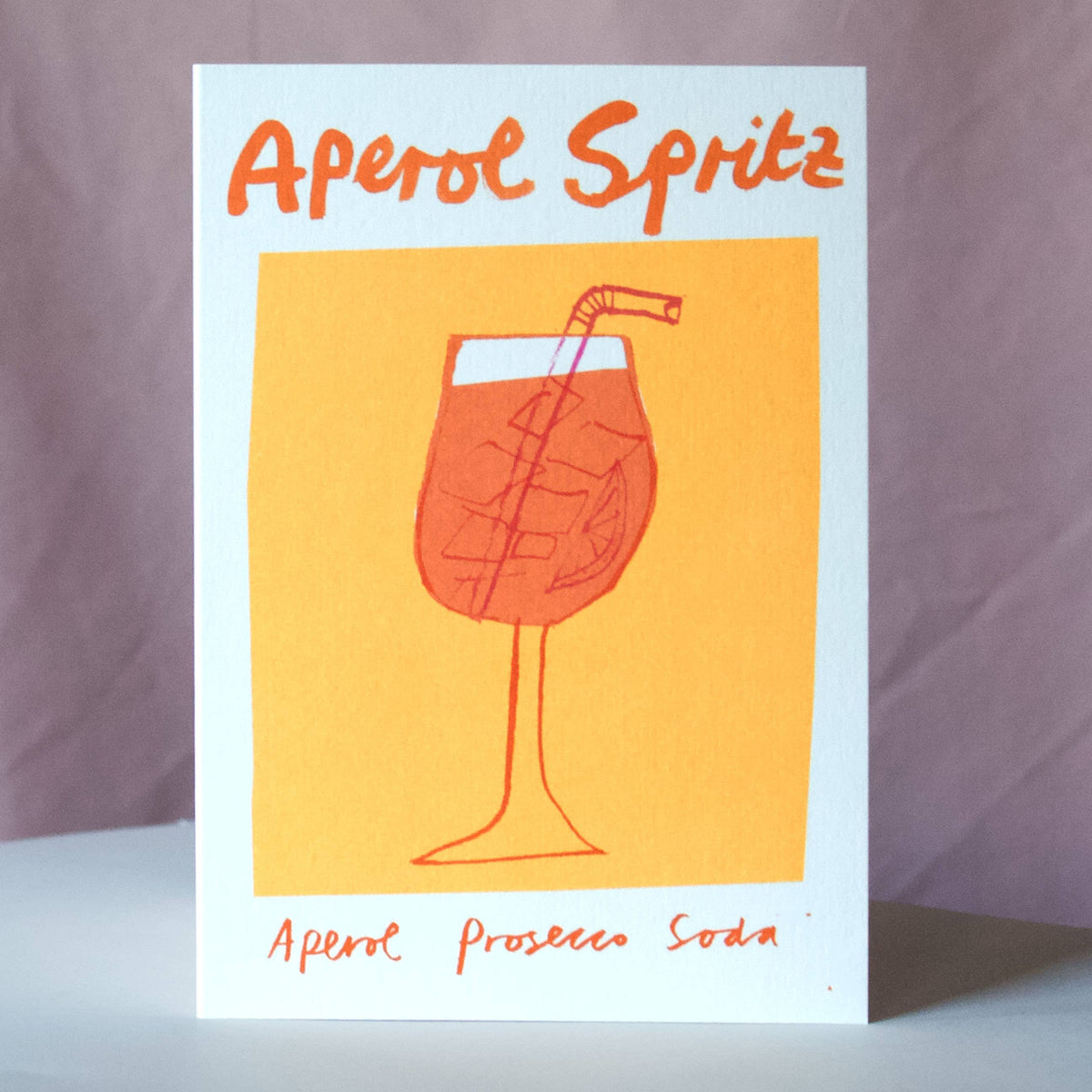 Aperol Spritz | Cocktail Card | Colourful: Without Bio Cello