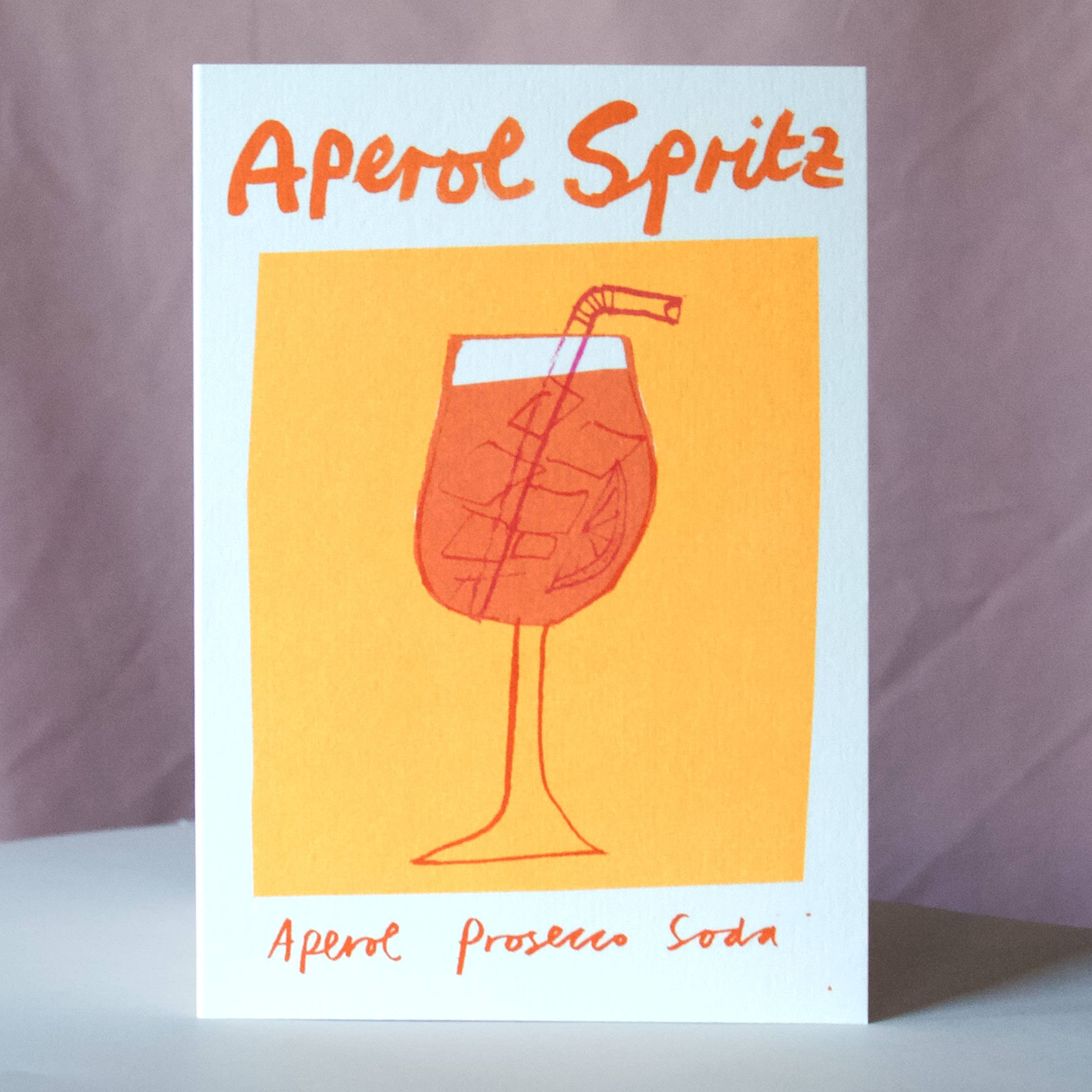 Aperol Spritz | Cocktail Card | Colourful: Without Bio Cello