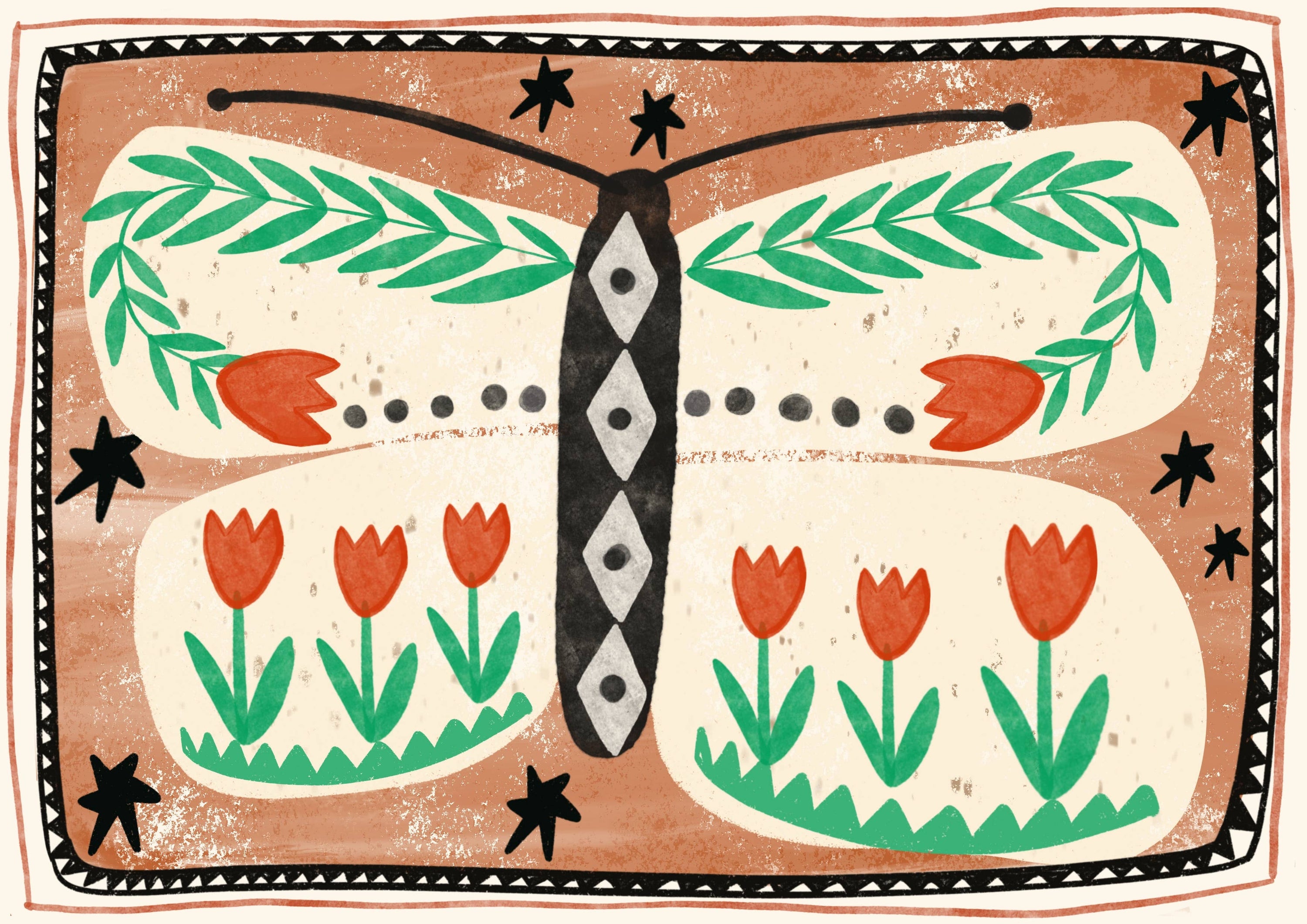 Folk Butterfly: Small