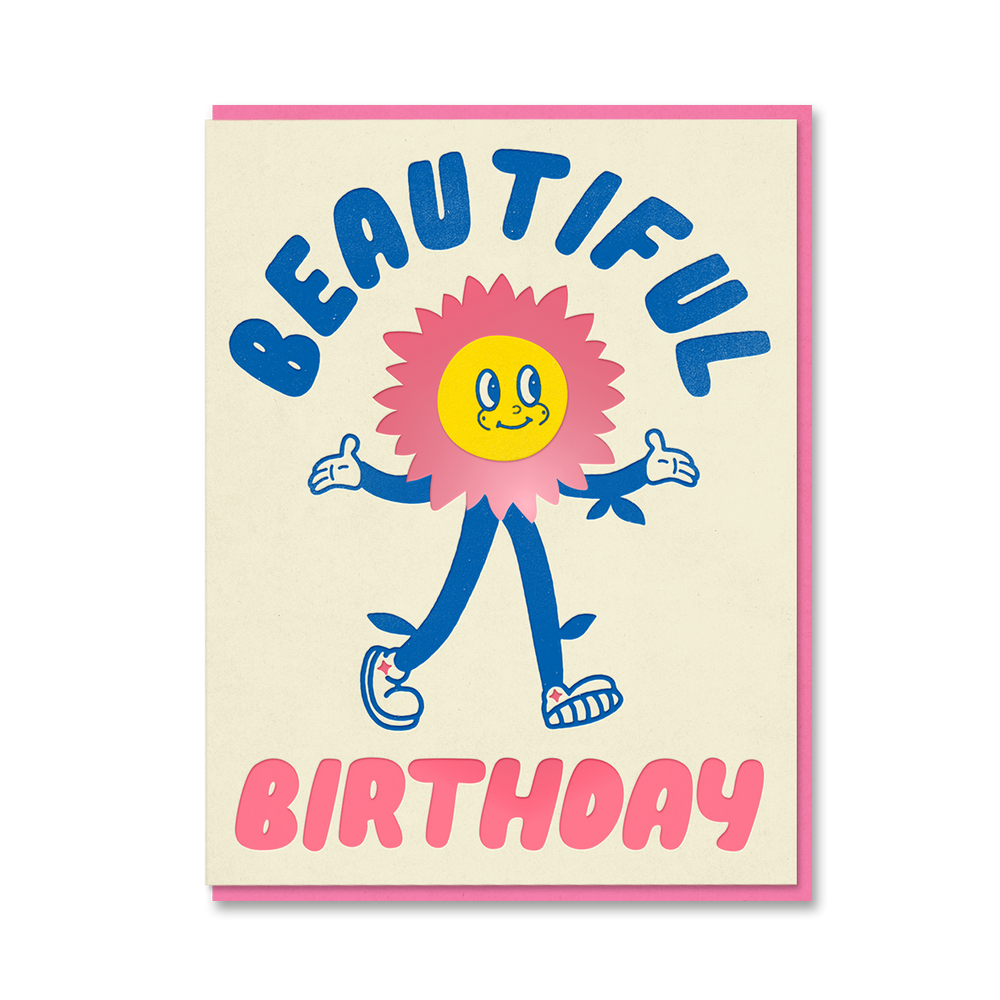 Beautiful Birthday Flower Card