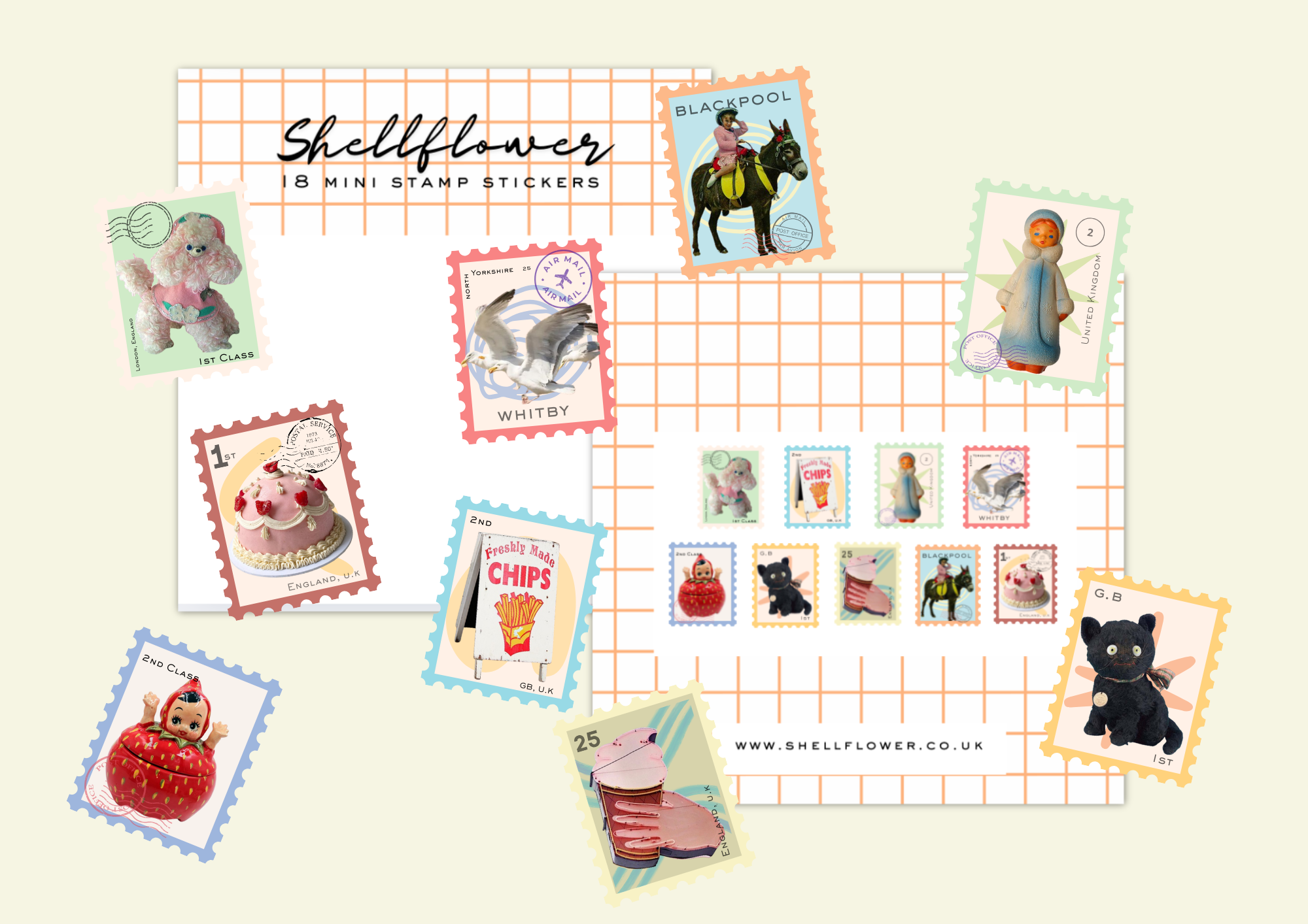 Stamps Washi Flake Stickers 