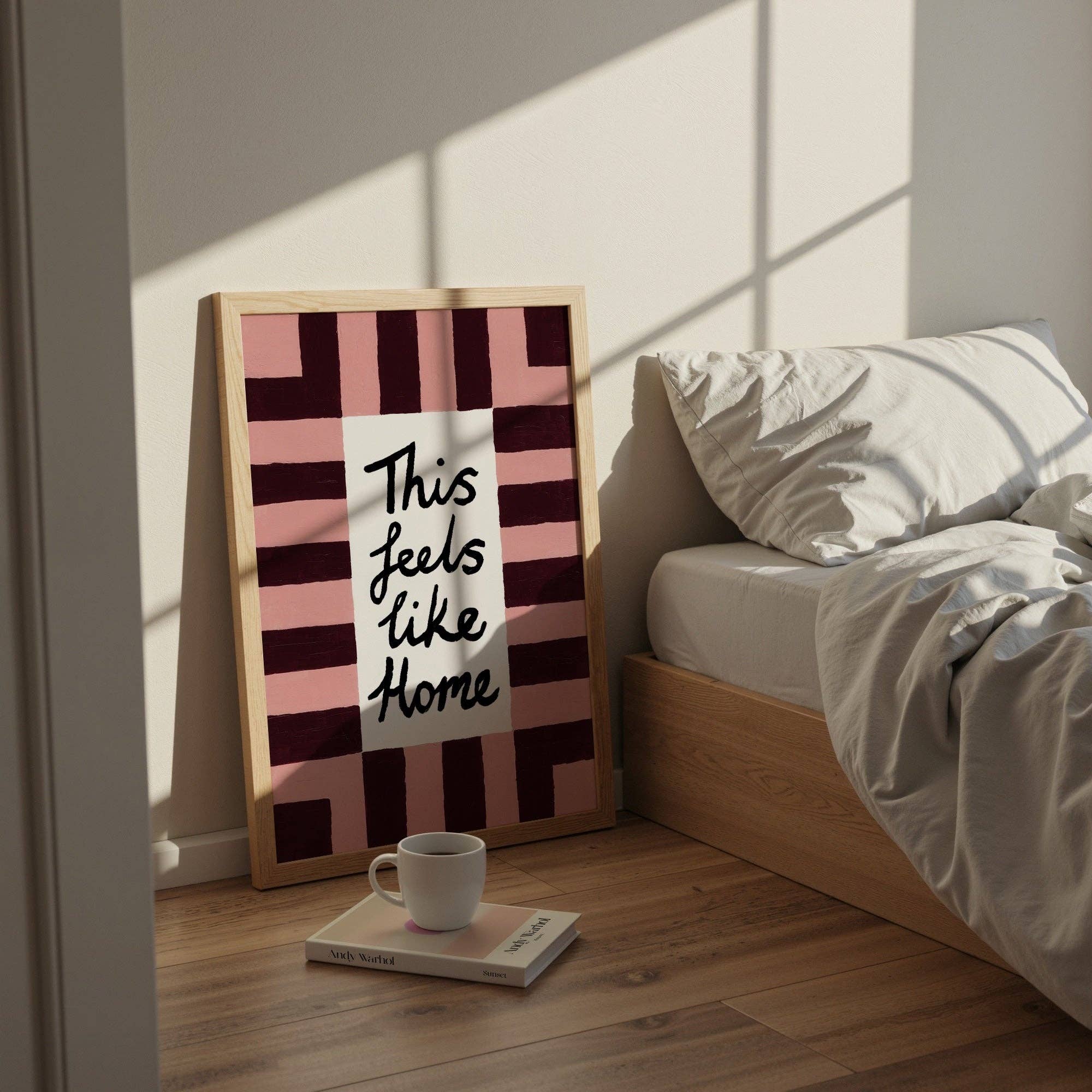 This Feels Like Home Hand Painted Print: A4