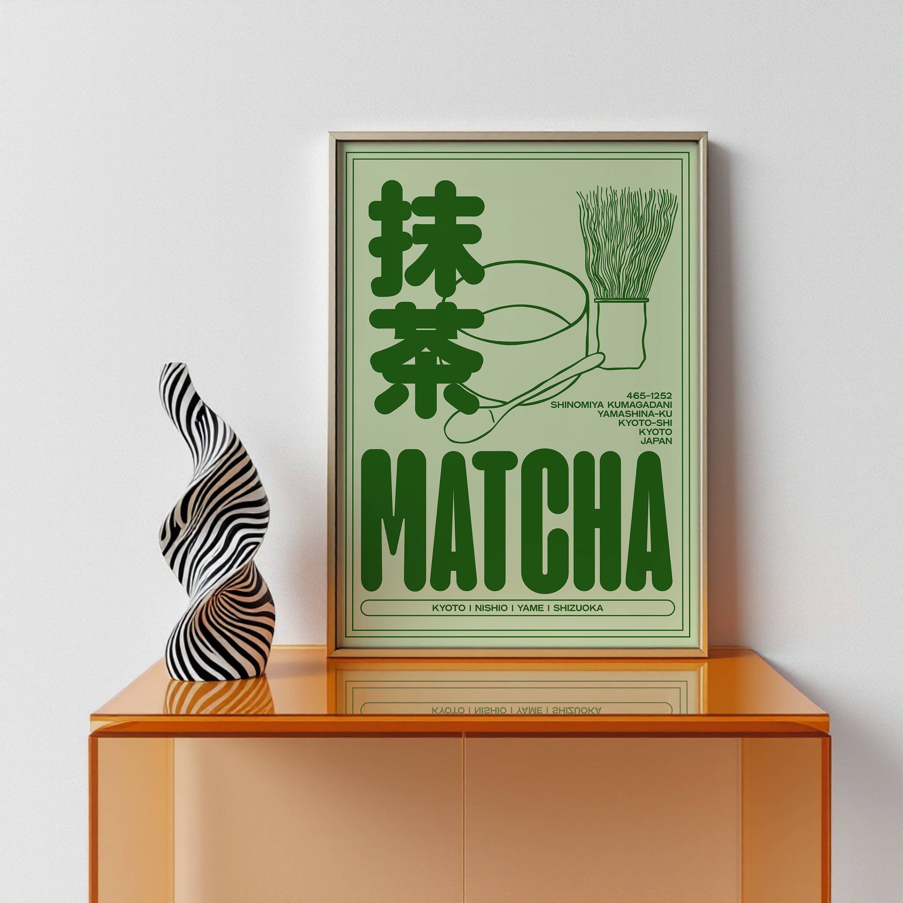 Matcha print A5 lifestyle shot