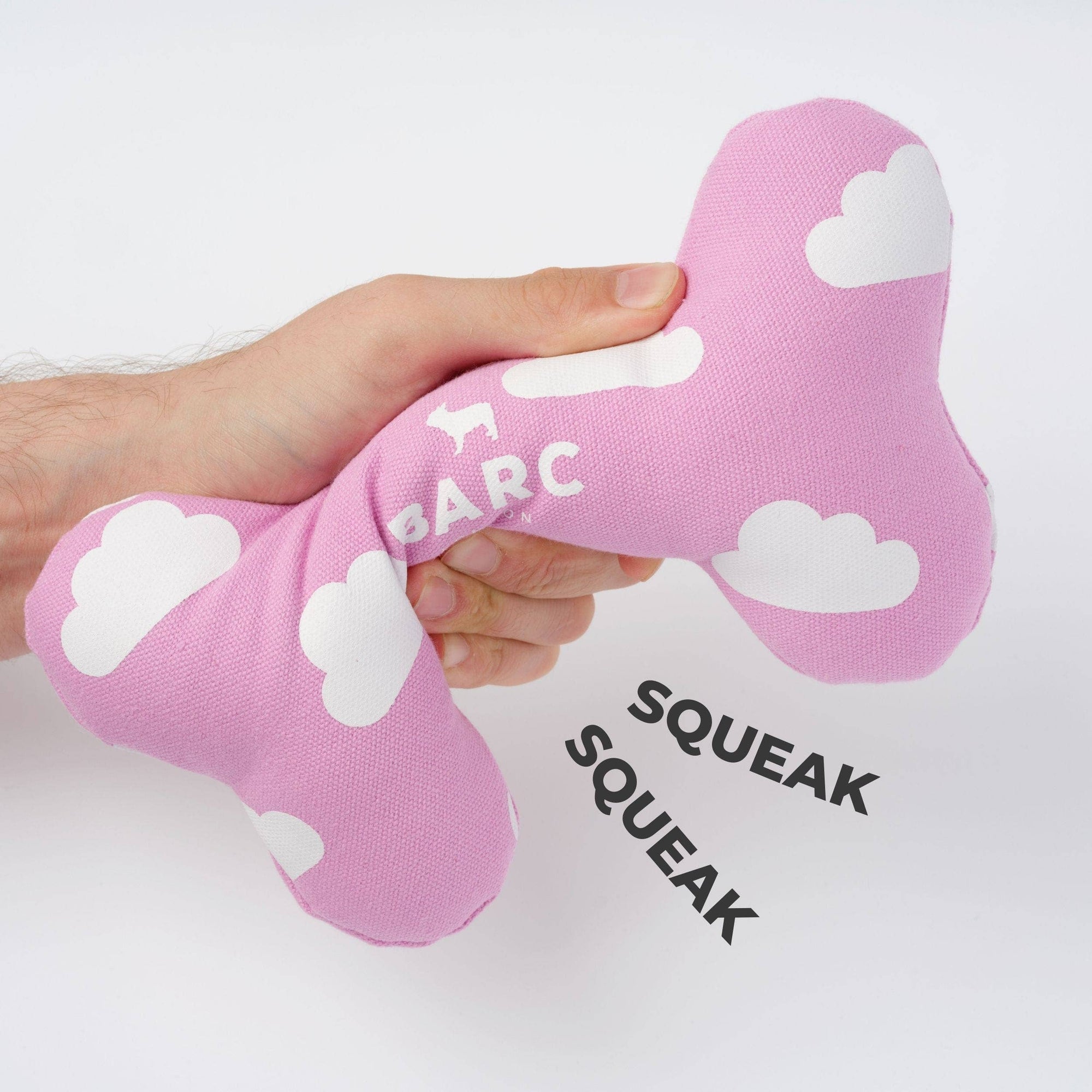 Cloud Squeaky Dog Bone Toy