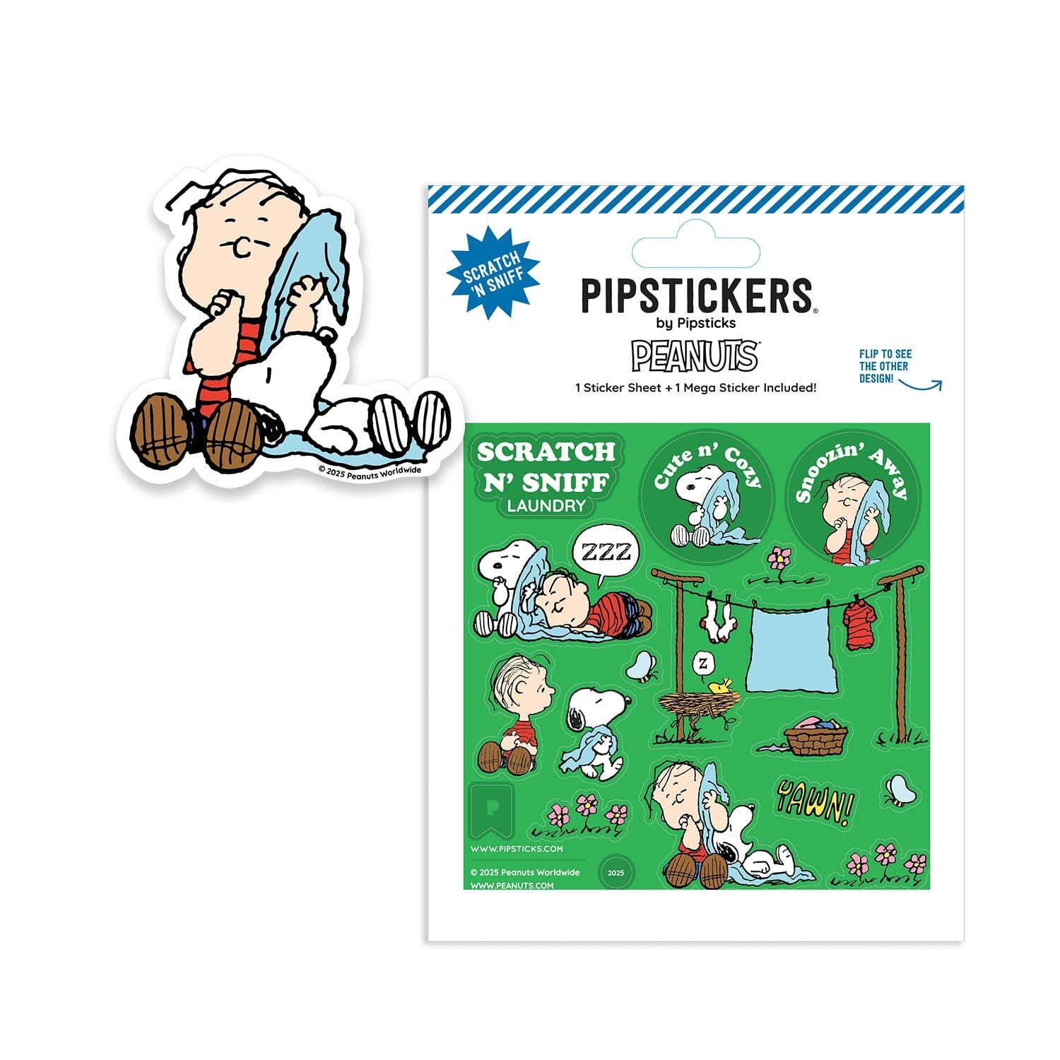 Peanuts Laundry Day Scratch 'n Sniff (2ct)