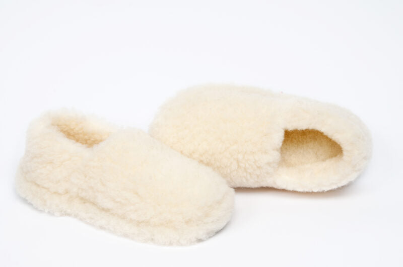 Yoko Wool Cloud Slippers in cream
