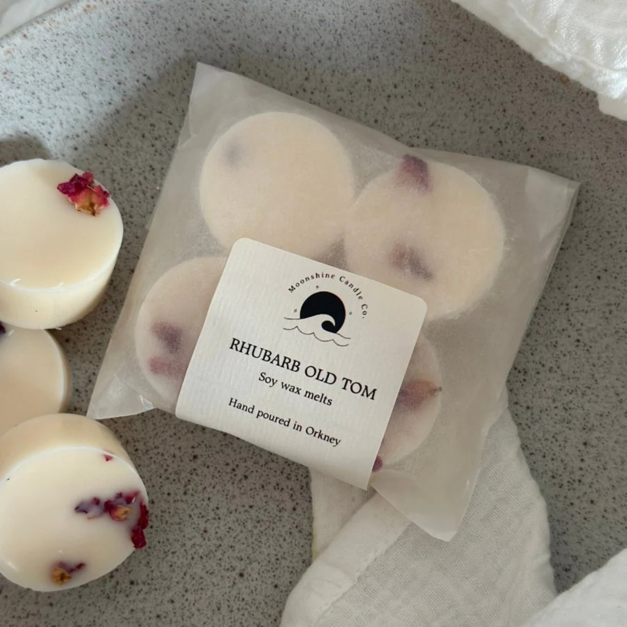 Moonshine Candle Co Rhubarb Old Tom Wax Melts
