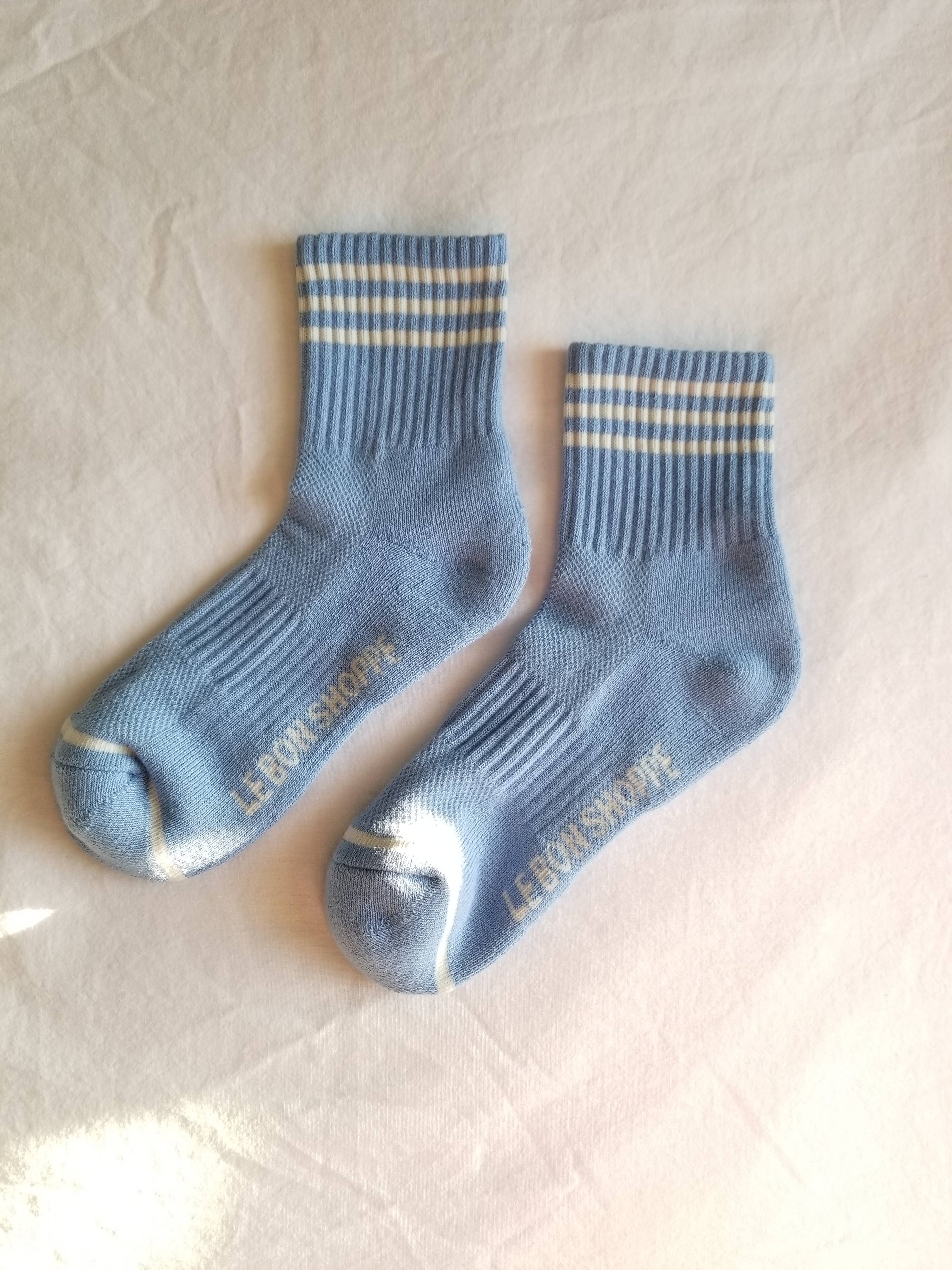 Le Bon Shoppe Girlfriend Socks: Parisian Blue