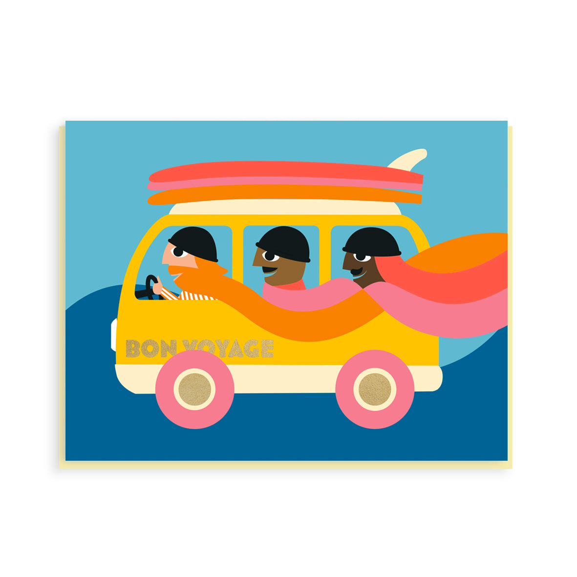 Bon Voyage Card - Surf Bus