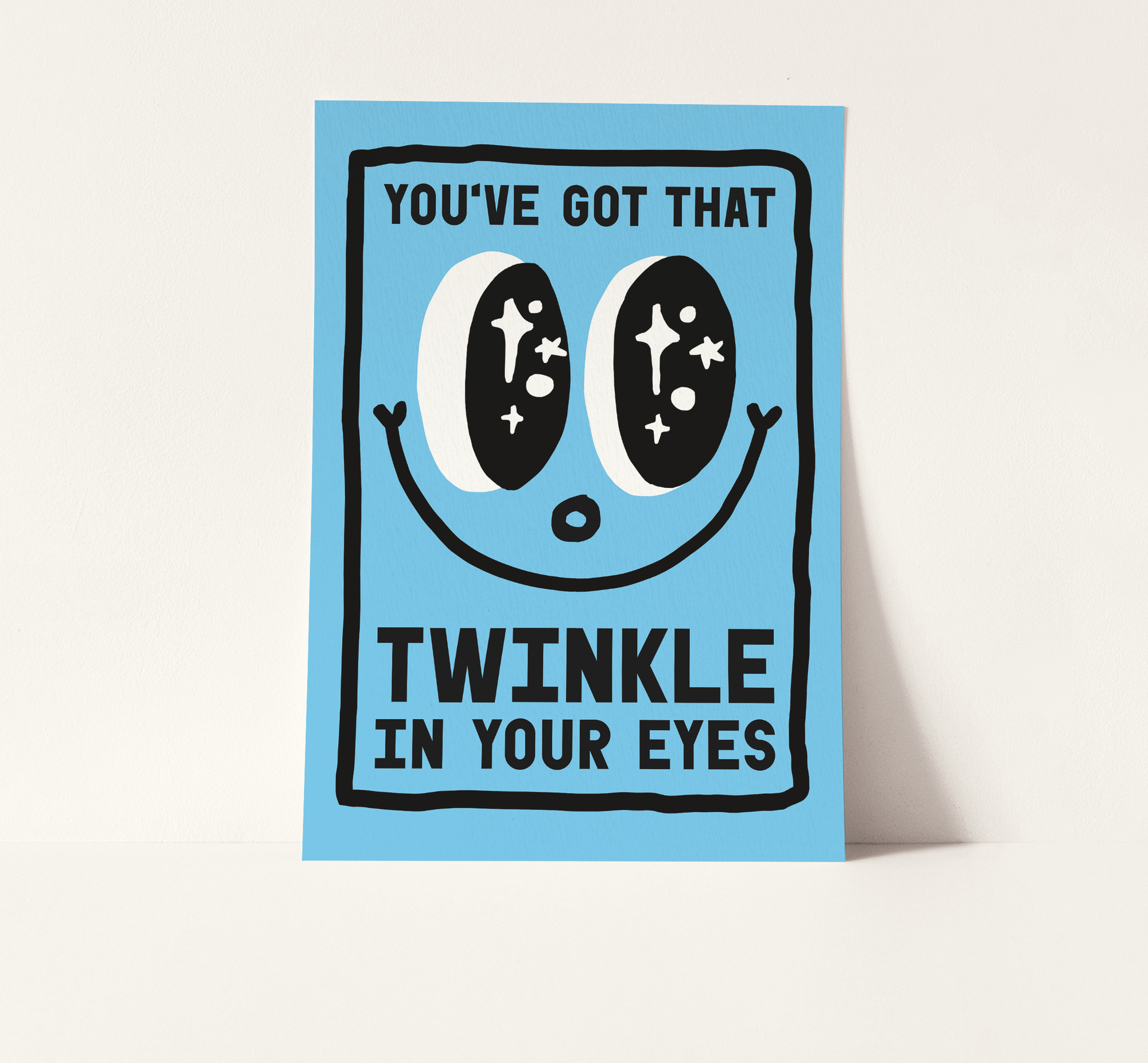Twinkle In Your Eyes Blue A4