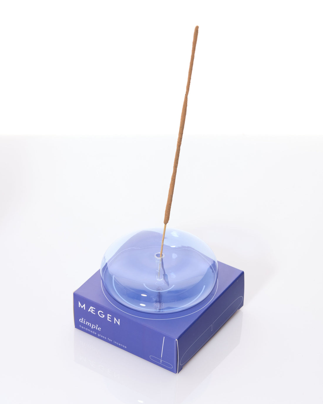 Maegen Dimple Incense Holder Blue