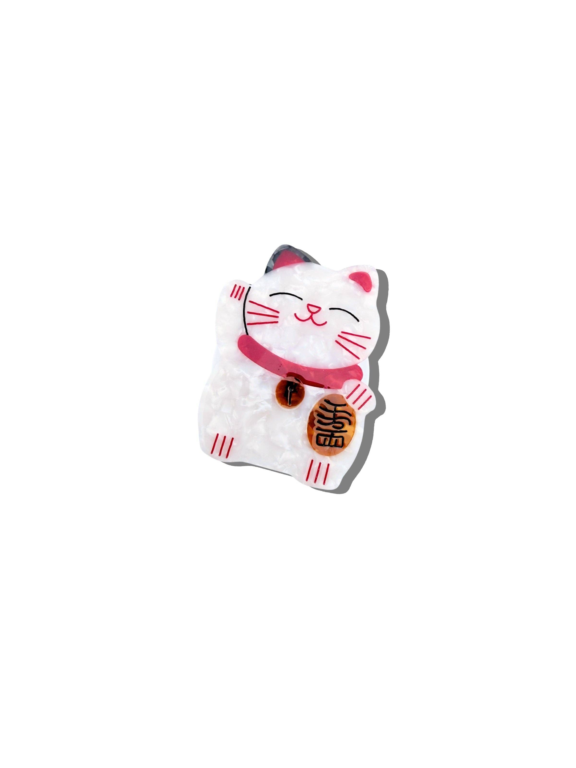 Hand-painted Phone Grip Charm | Lucky Cat | Eco-Friendly