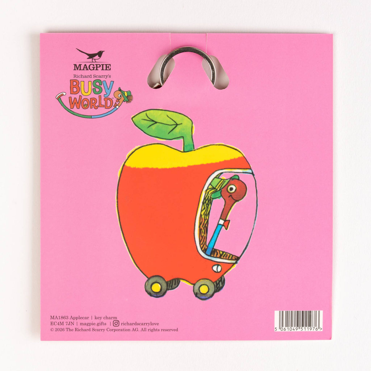 Magpie x Richard Scarry Applecar key charm, photo 3