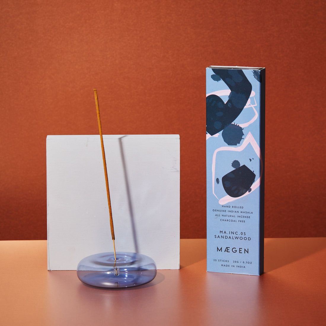 Maegen Dimple Incense Holder Blue