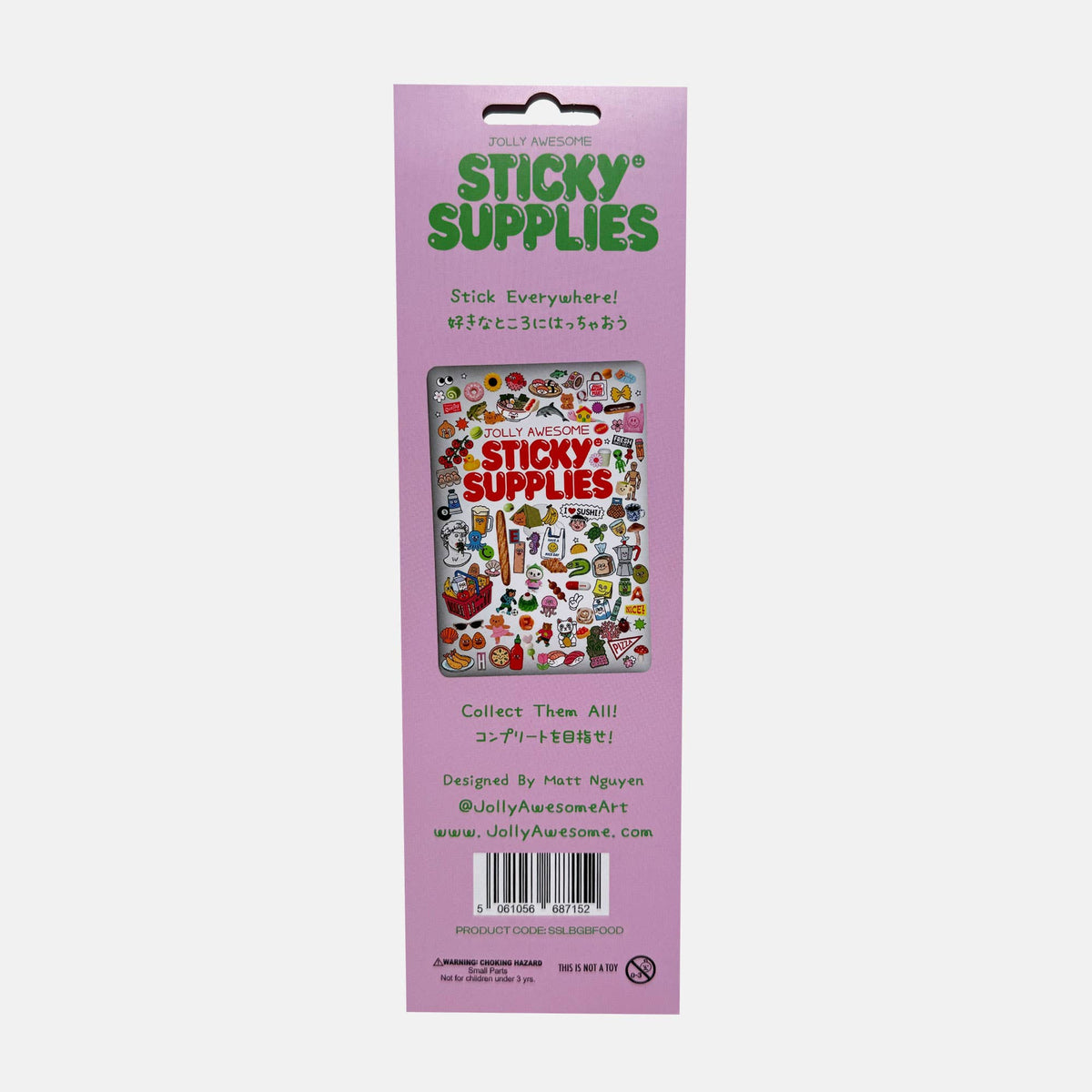 BEARLY GETTING BY FOOD STICKER SHEET
