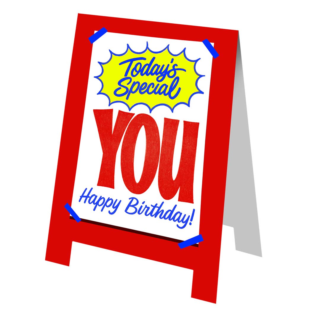 TODAYS SPECIAL Birthday Card