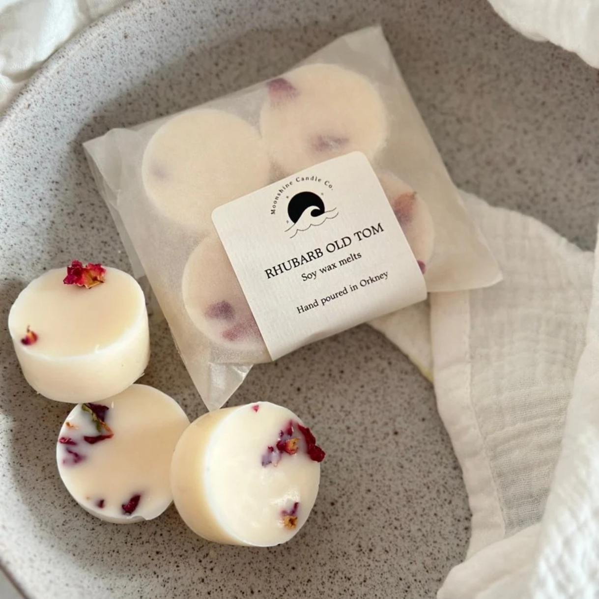 Moonshine Candle Co Rhubarb Old Tom Wax Melts