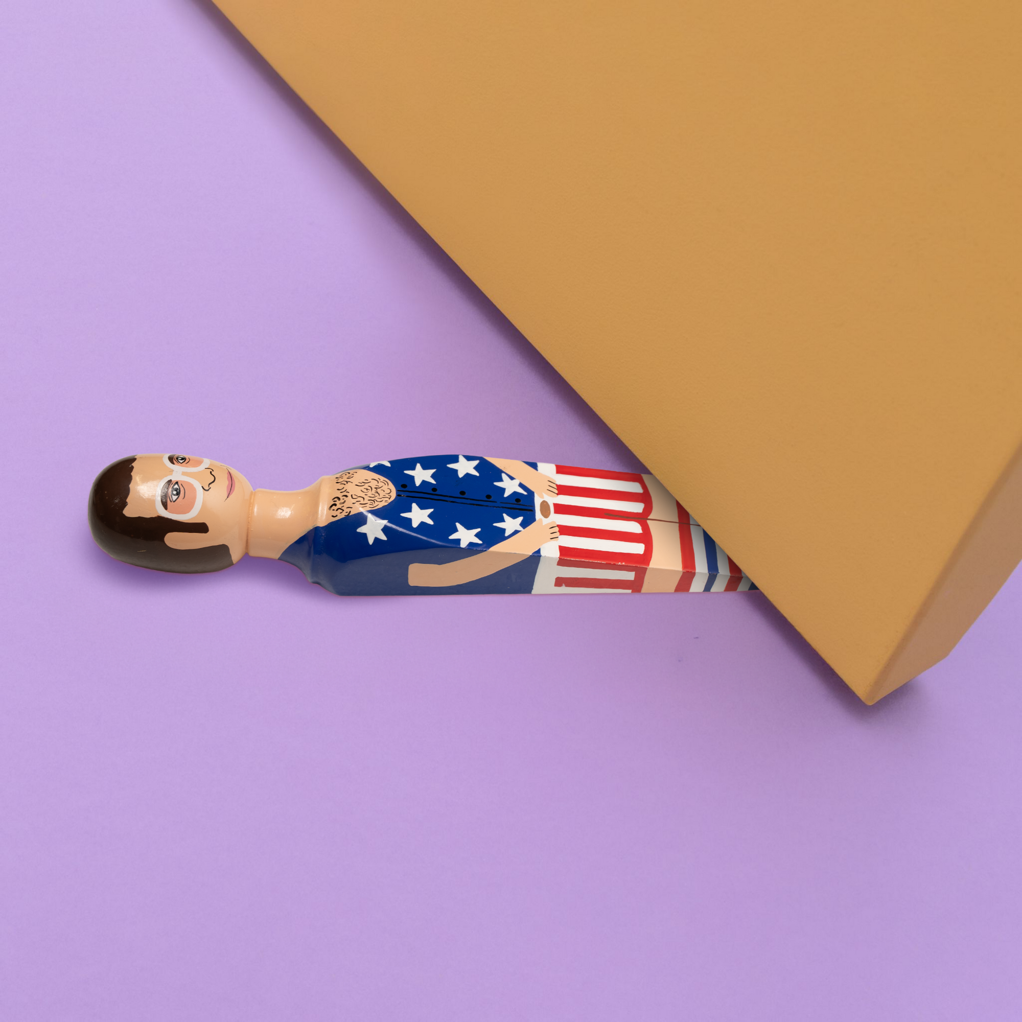 Wedgies door stopper, Elty in stars and stripes outfit