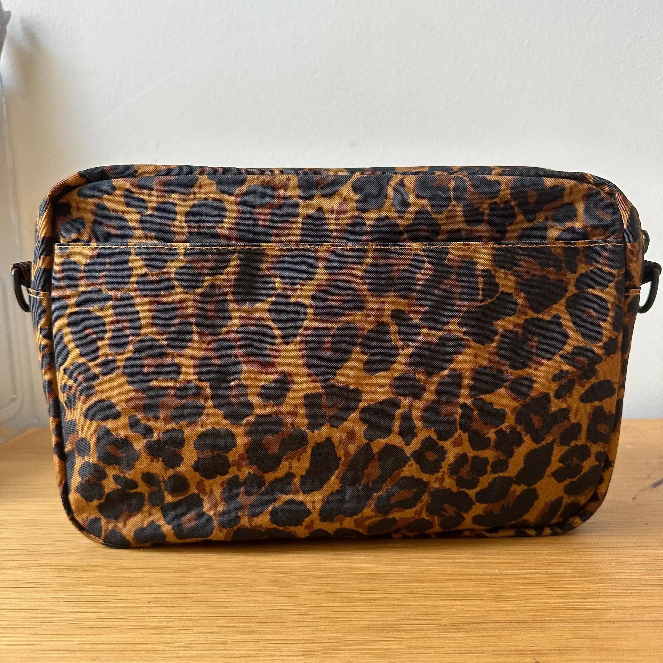 Leopard print journal pouch detail
