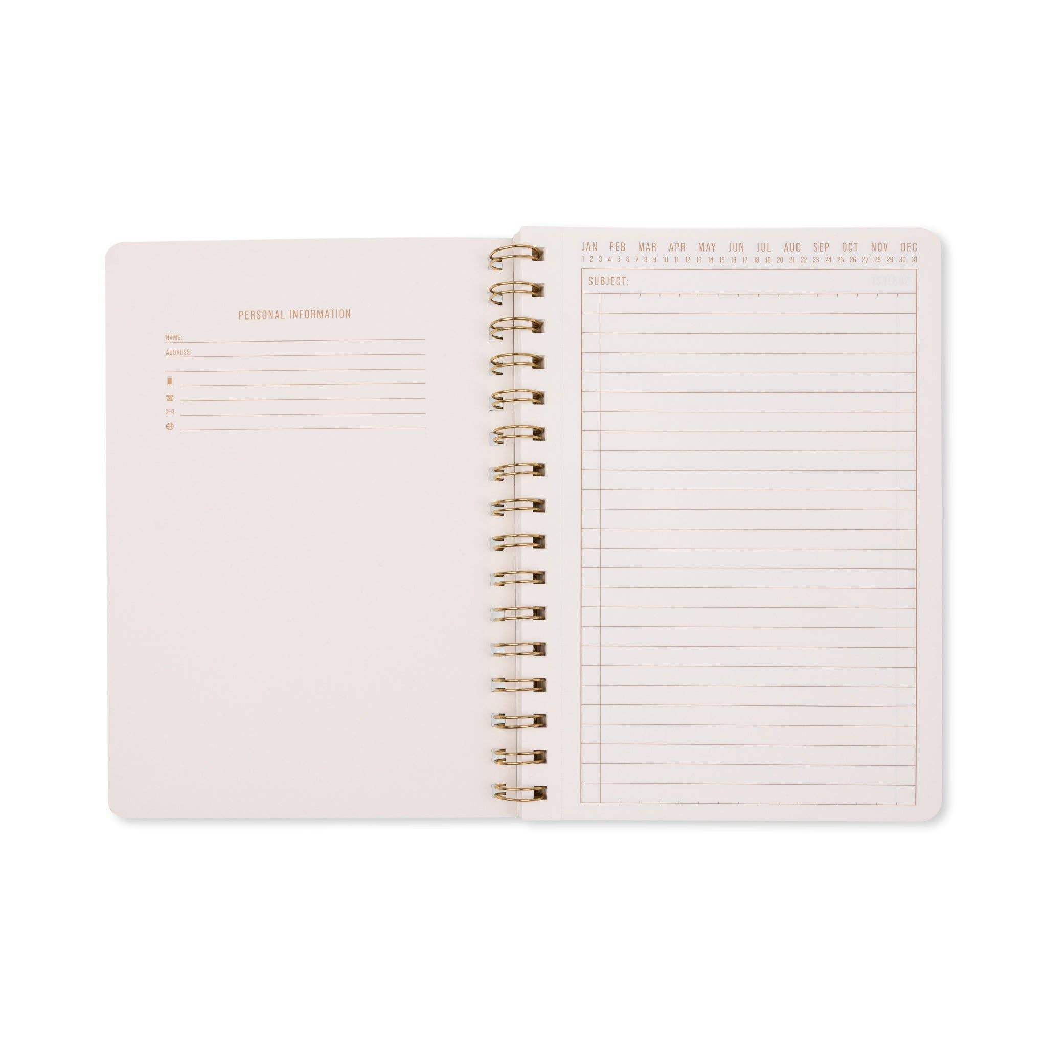 DesignWorks Tulip green lattice notebook, cover detail