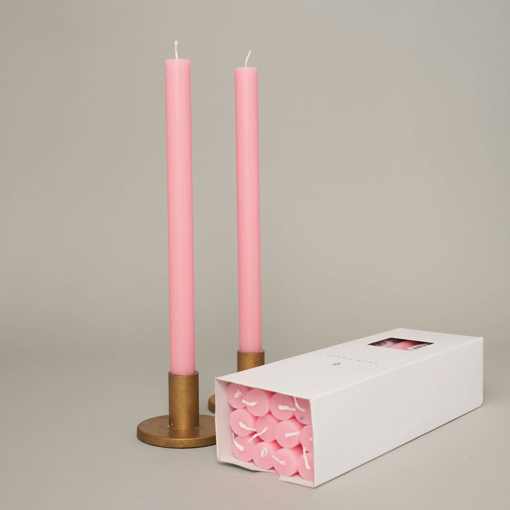 True Grace tall dinner candle in cherry