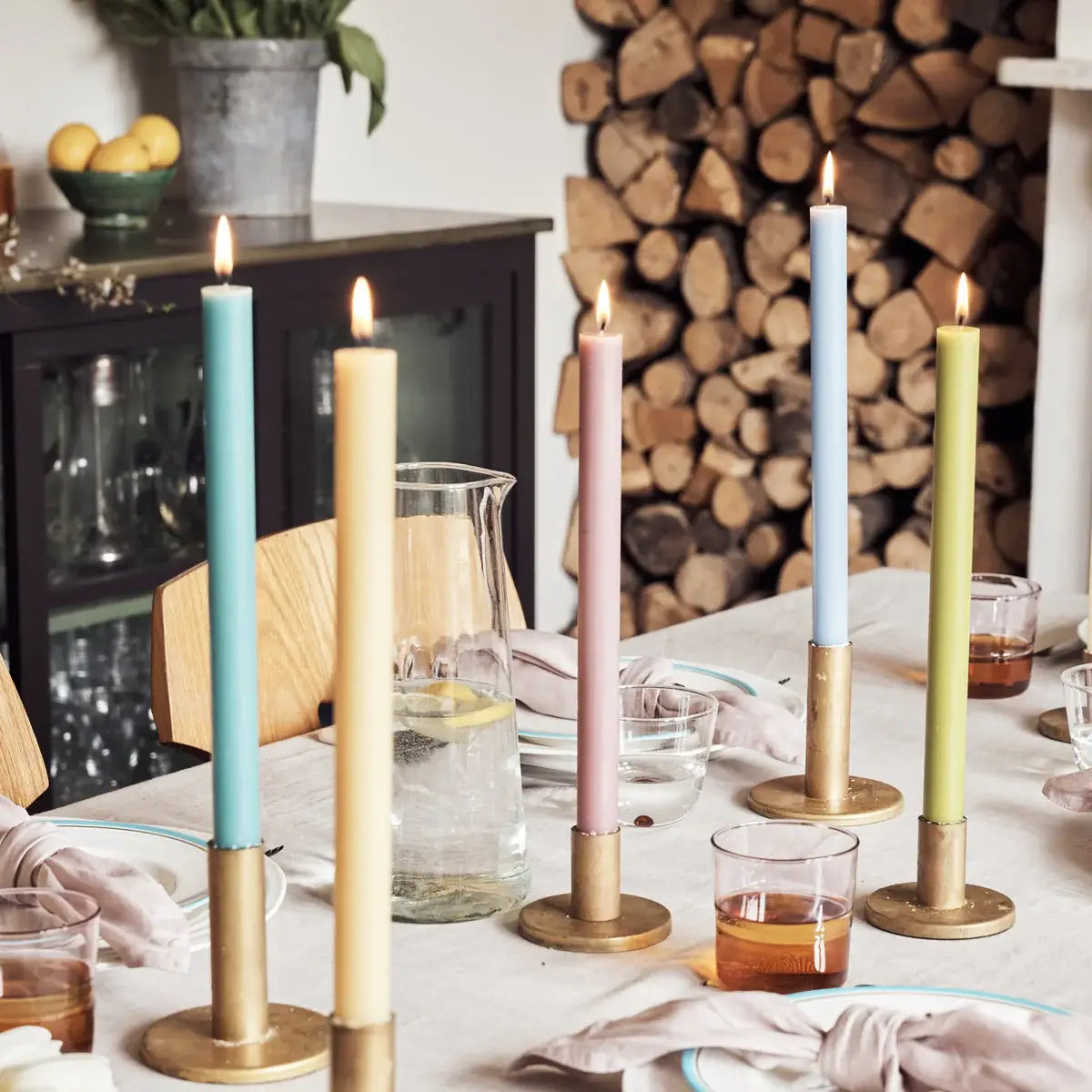 True Grace dinner candle colour range