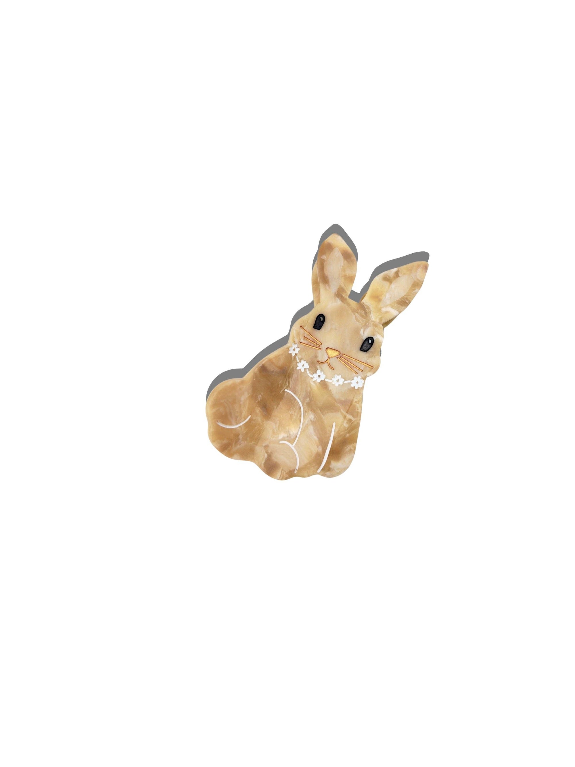 Hand-painted Hair Claw Clip | Bunny | Eco Friendly