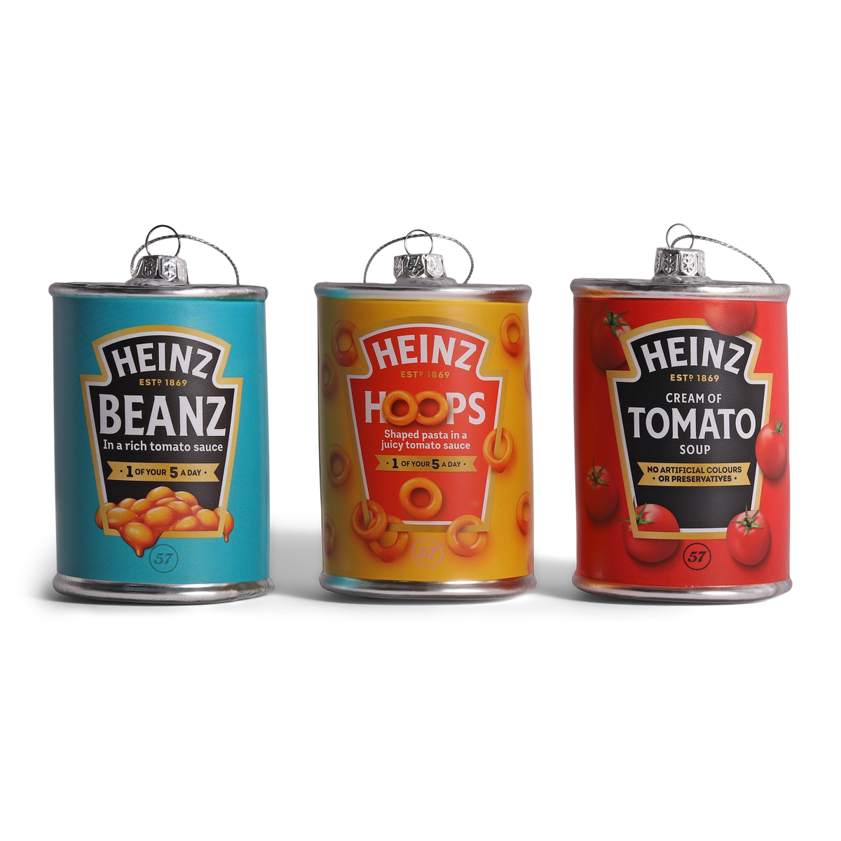HEINZ Beanz Glass Decoration, 8cm
