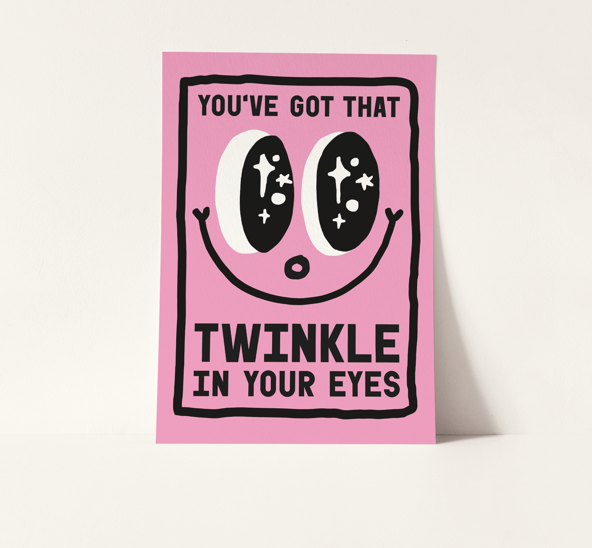 Twinkle In Your Eyes Pink A4