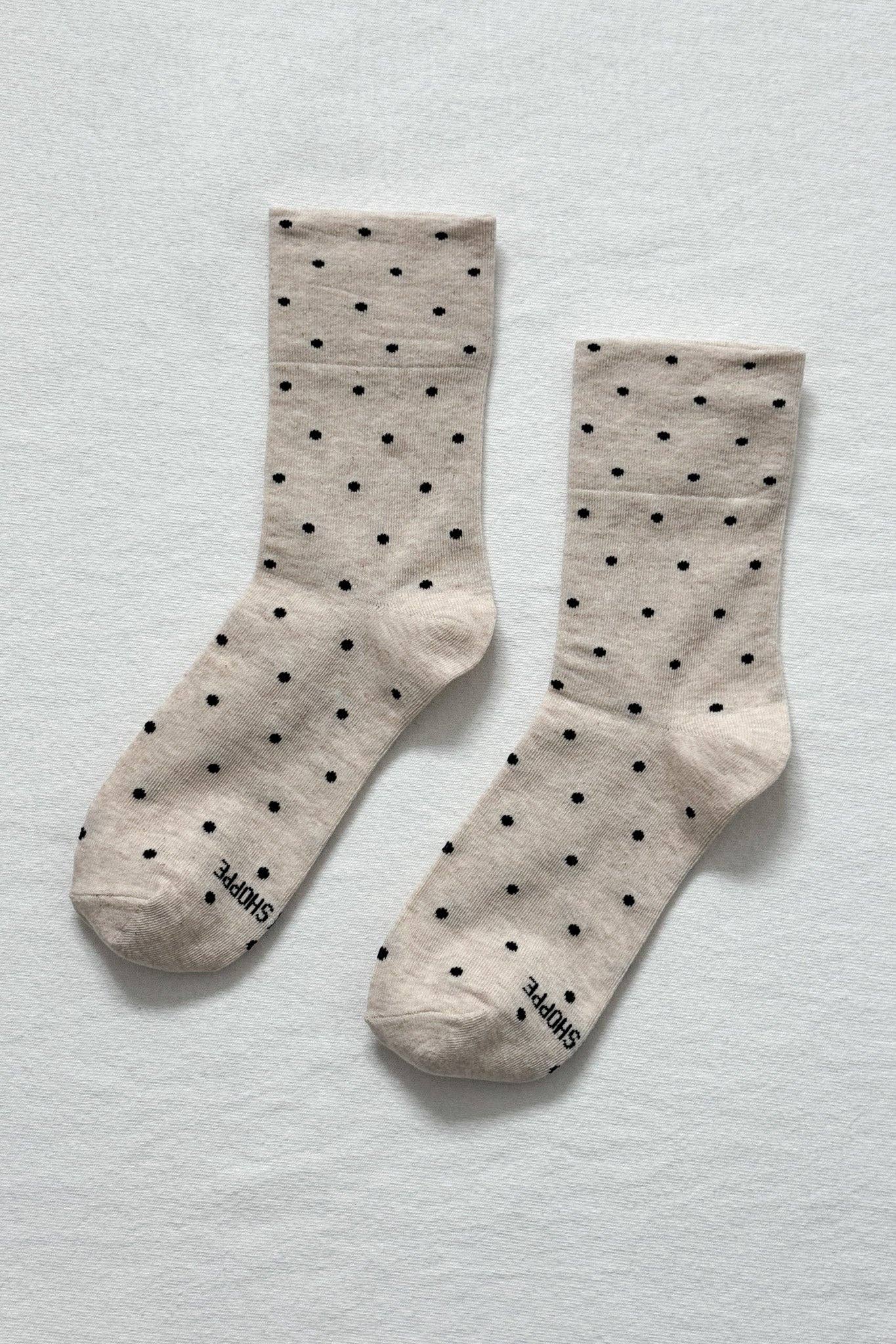 Patterned Sneaker Socks - POLKA DOT - BLUE/NAVY
