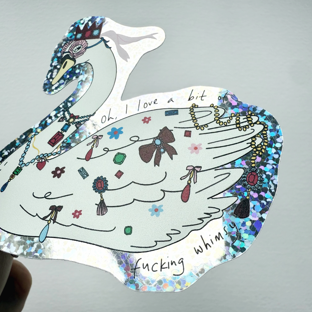 Swan Vinyl Sticker