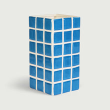 Load image into Gallery viewer, Tiled Vase Blue
