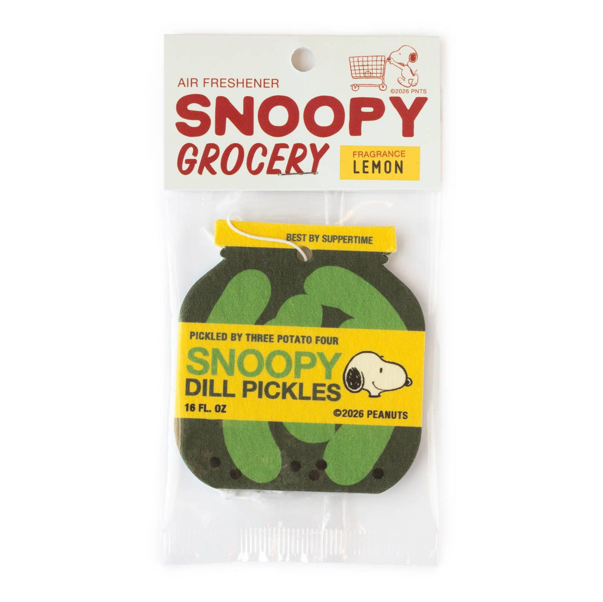 Snoopy Pickle Air Freshener by Three Potato Four, Grocery range, product shot