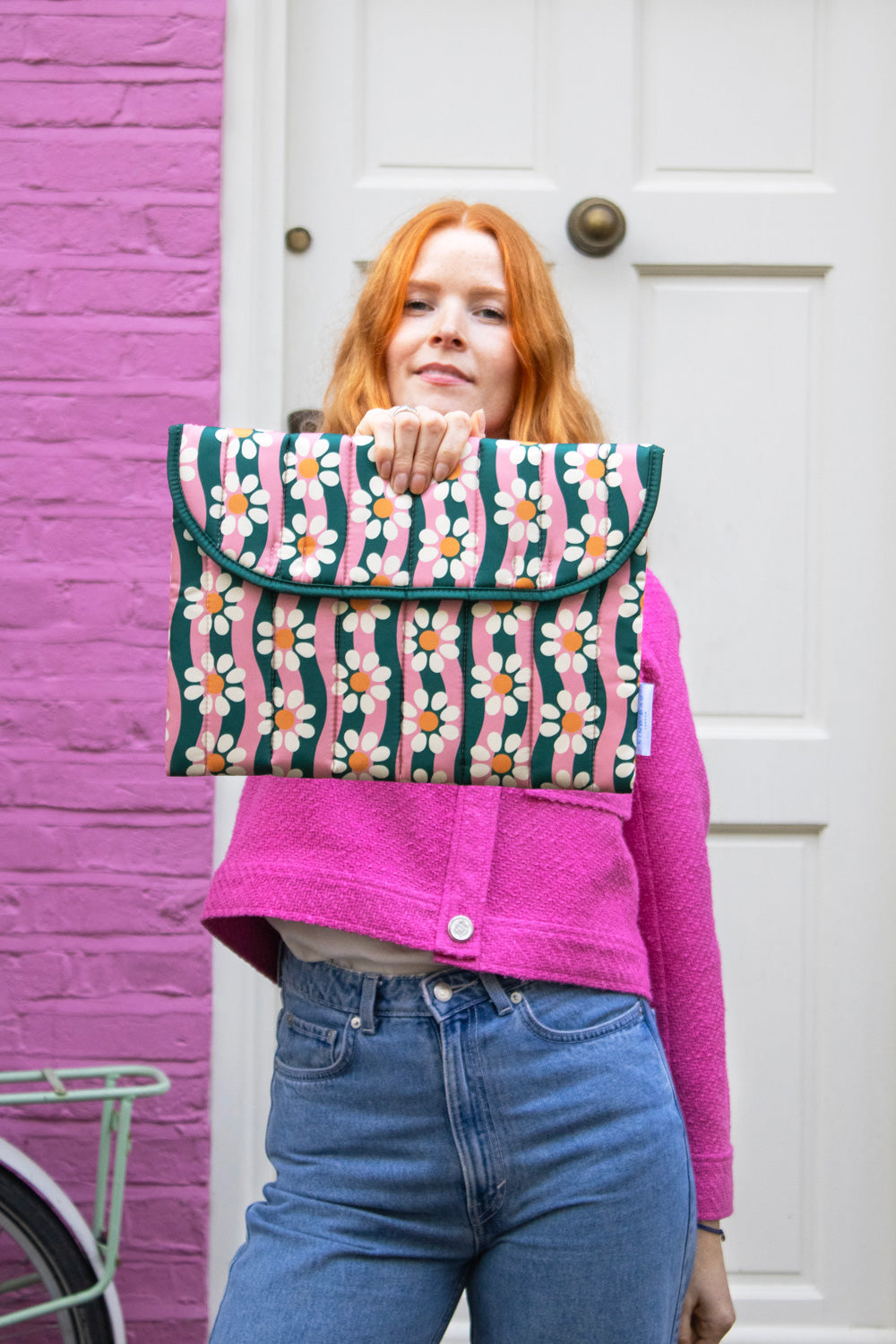 Kind Bag Laptop Sleeve - Wavy Daisy