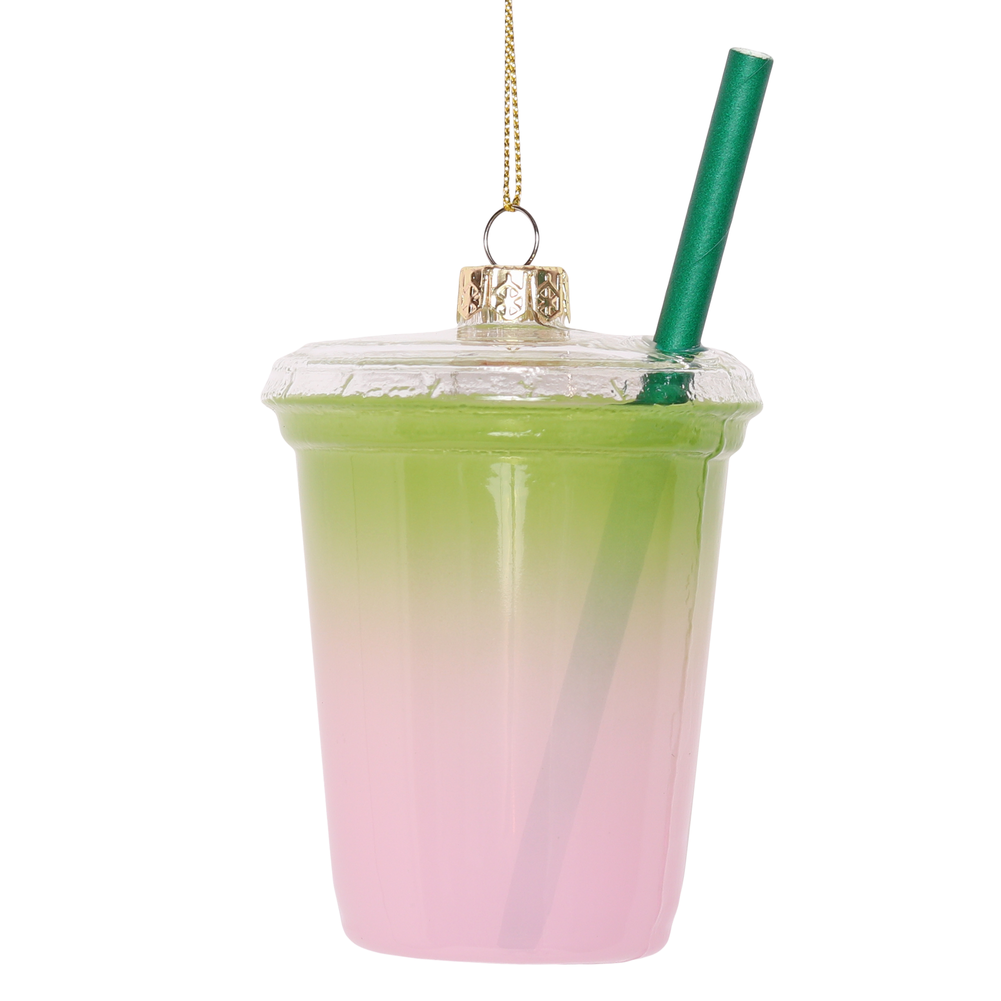 Blueberry Matcha Glass Christmas Bauble