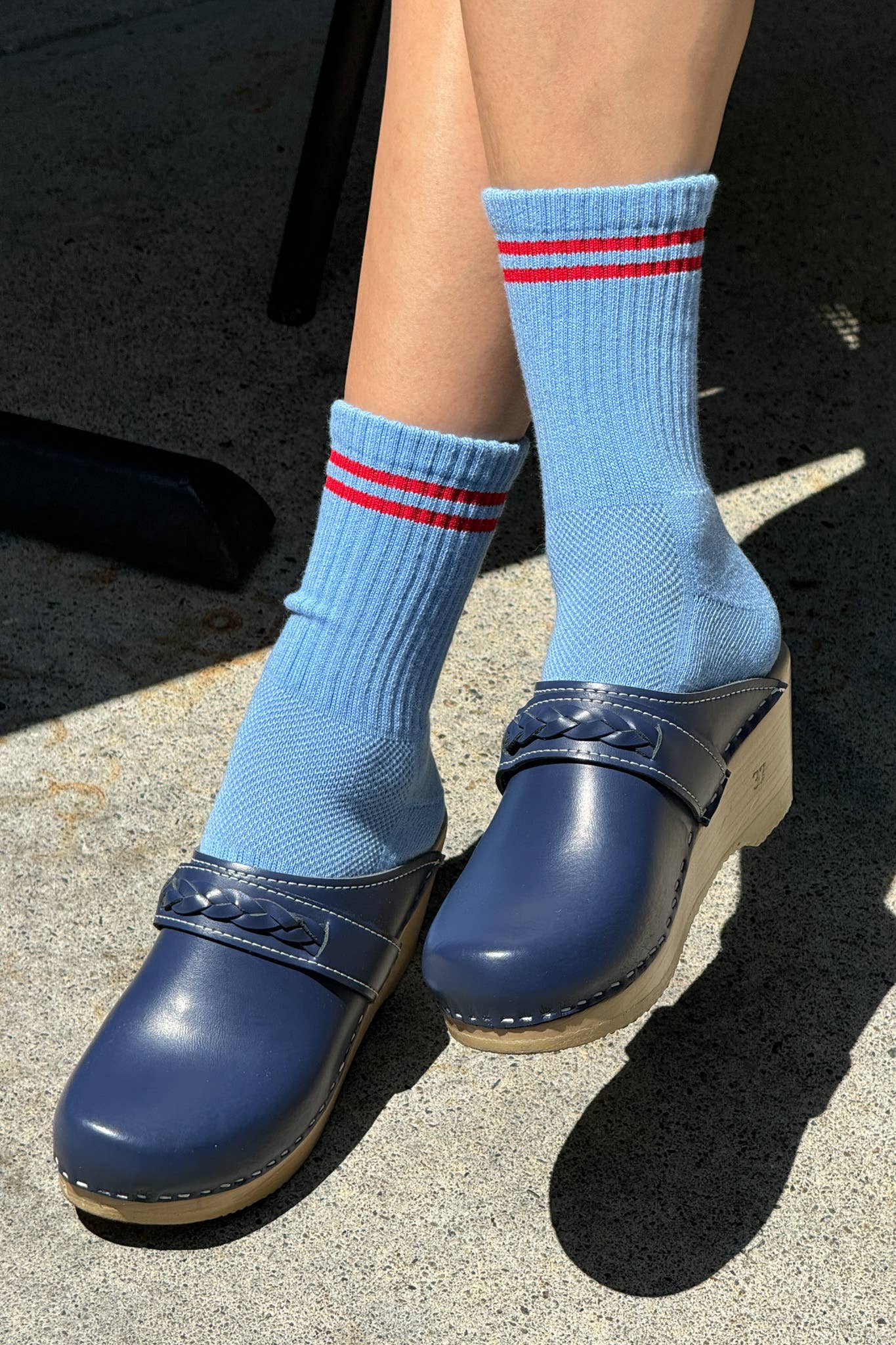 Le Bon Shoppe Boyfriend Socks: Cobalt
