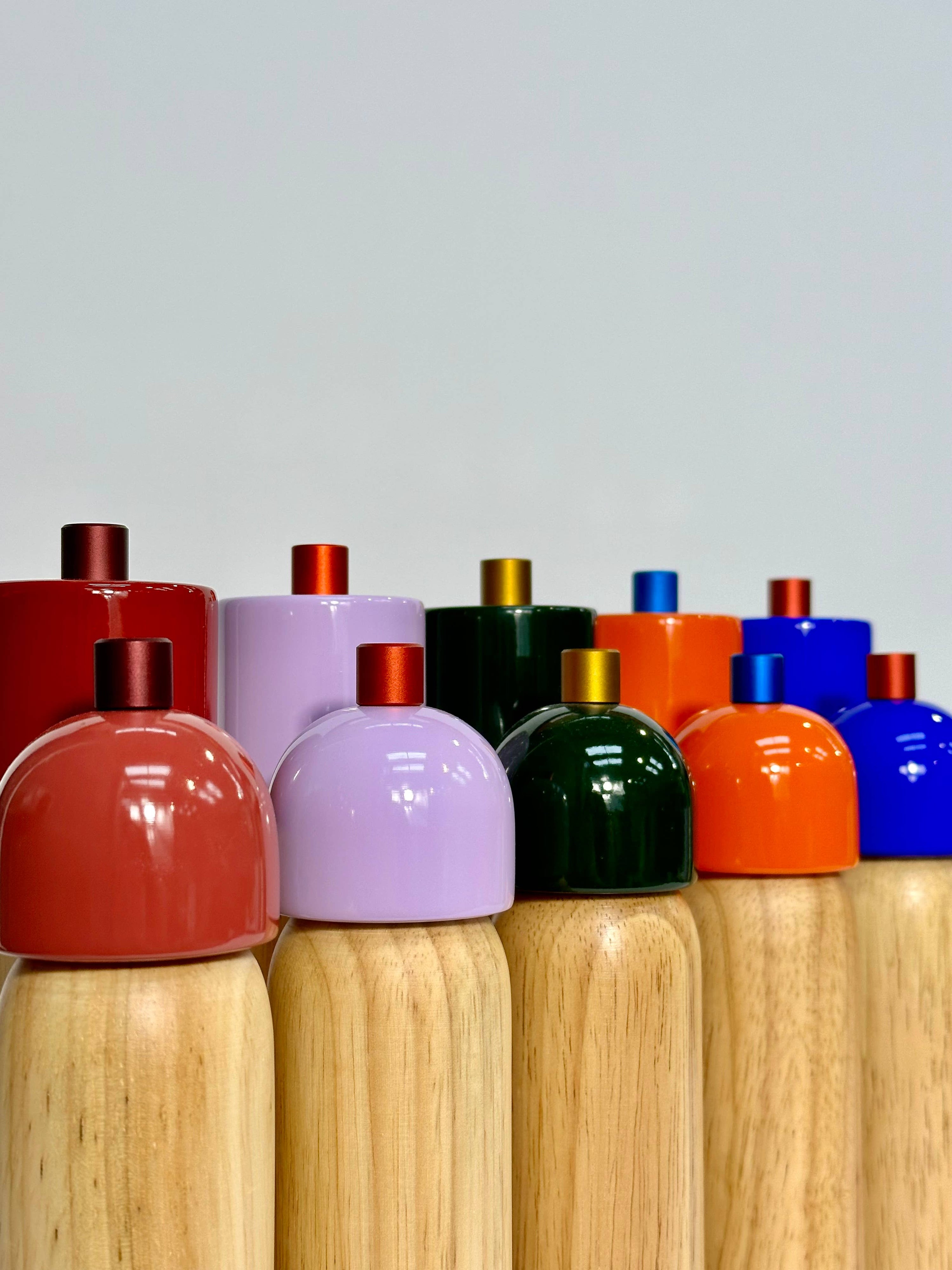 Salt & Pepper Grinder - Orange & Blue: Large