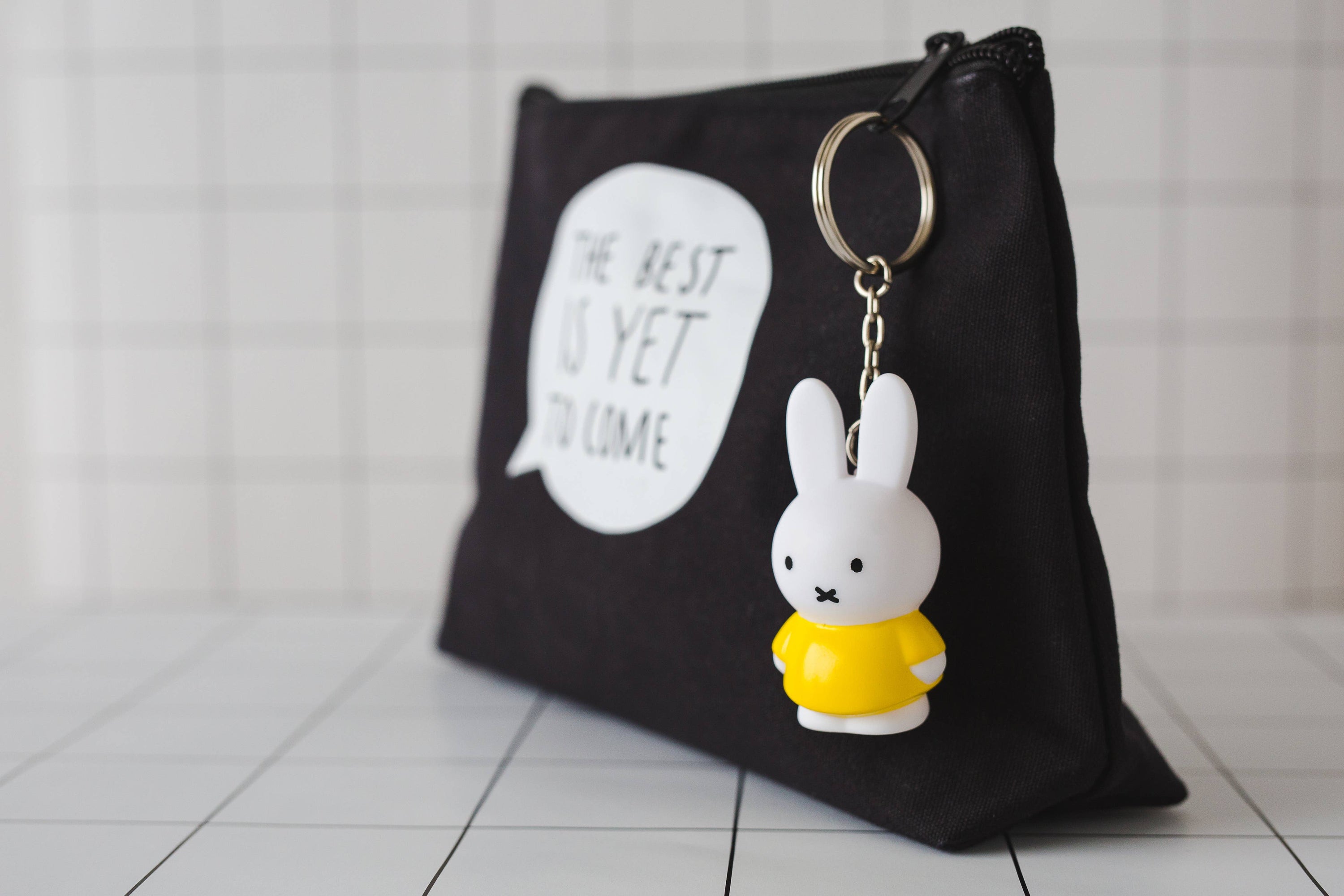 Miffy Classic Keyring - Yellow - 6cm