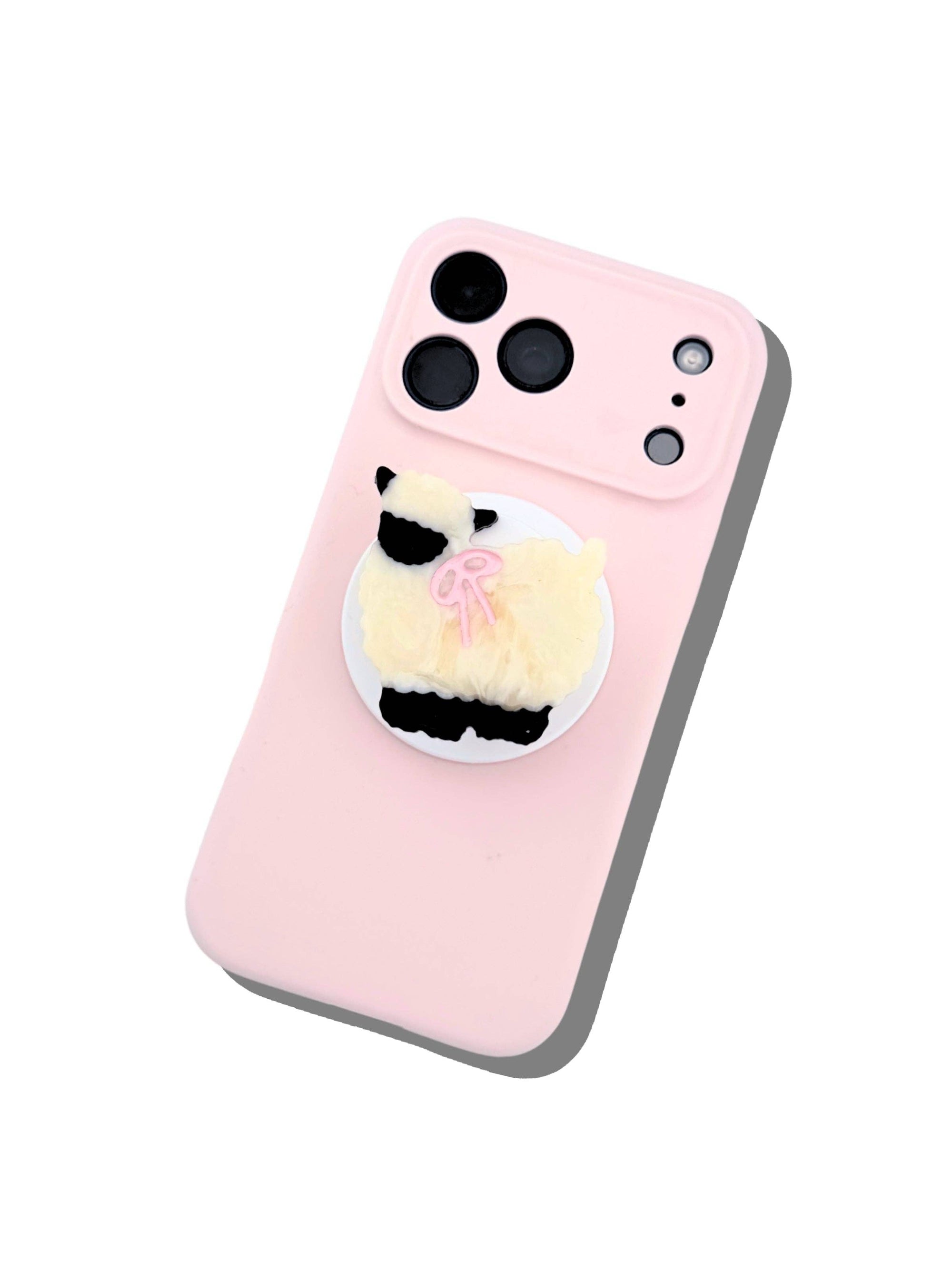 Hand-painted Phone Grip Charm| Sheep | Eco-Friendly