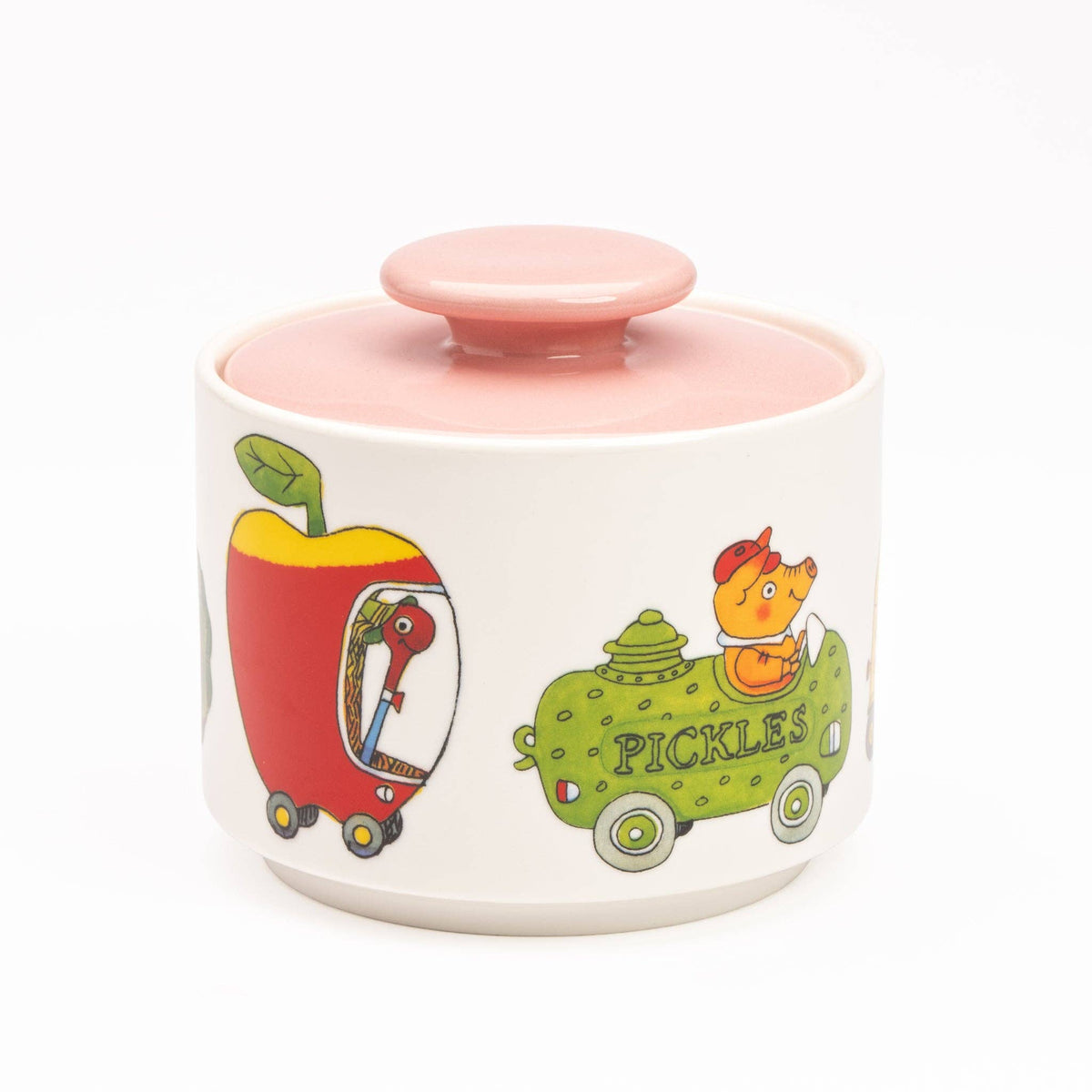 Magpie x Richard Scarry Things That Go stoneware candy jar