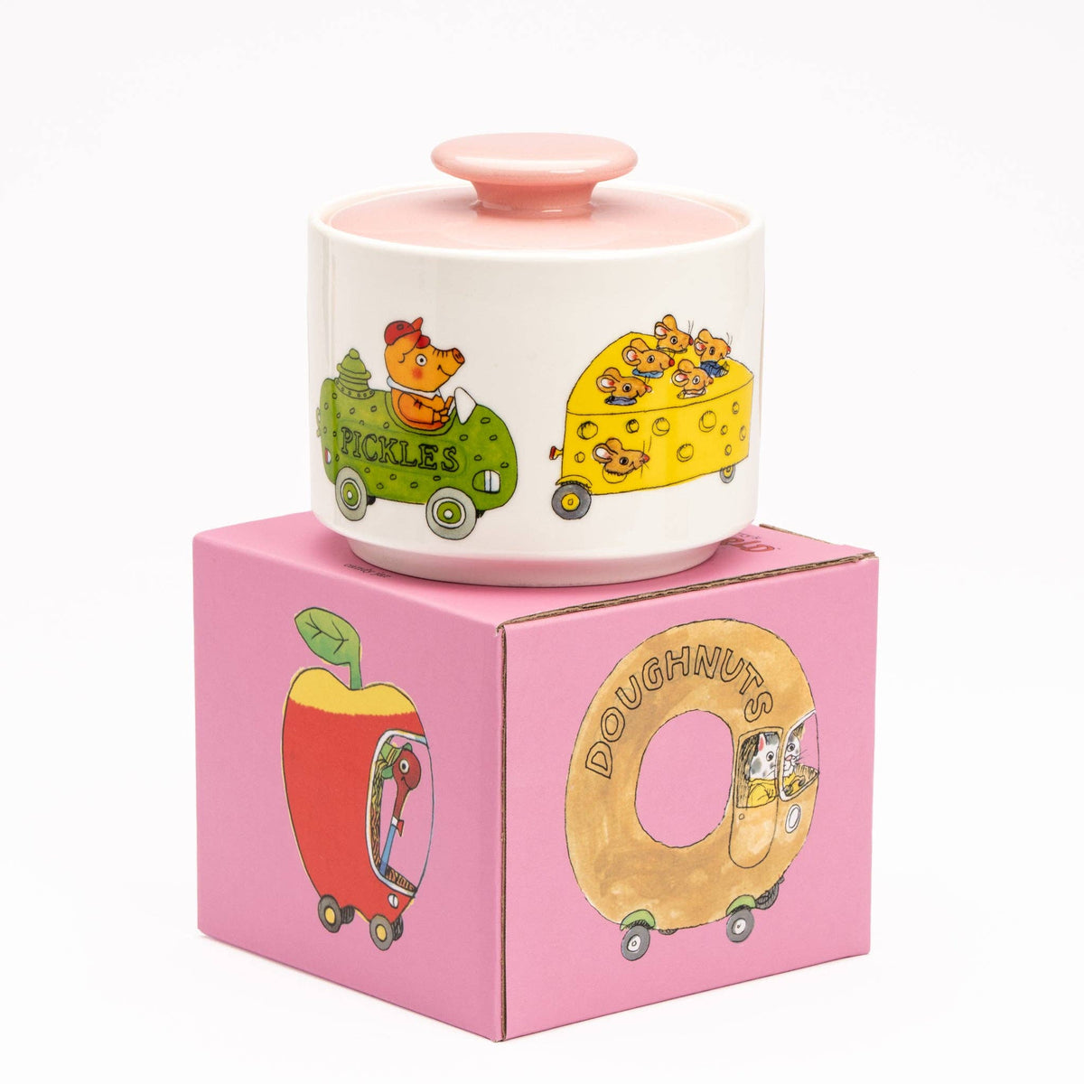 Magpie x Richard Scarry Things That Go stoneware candy jar, photo 2