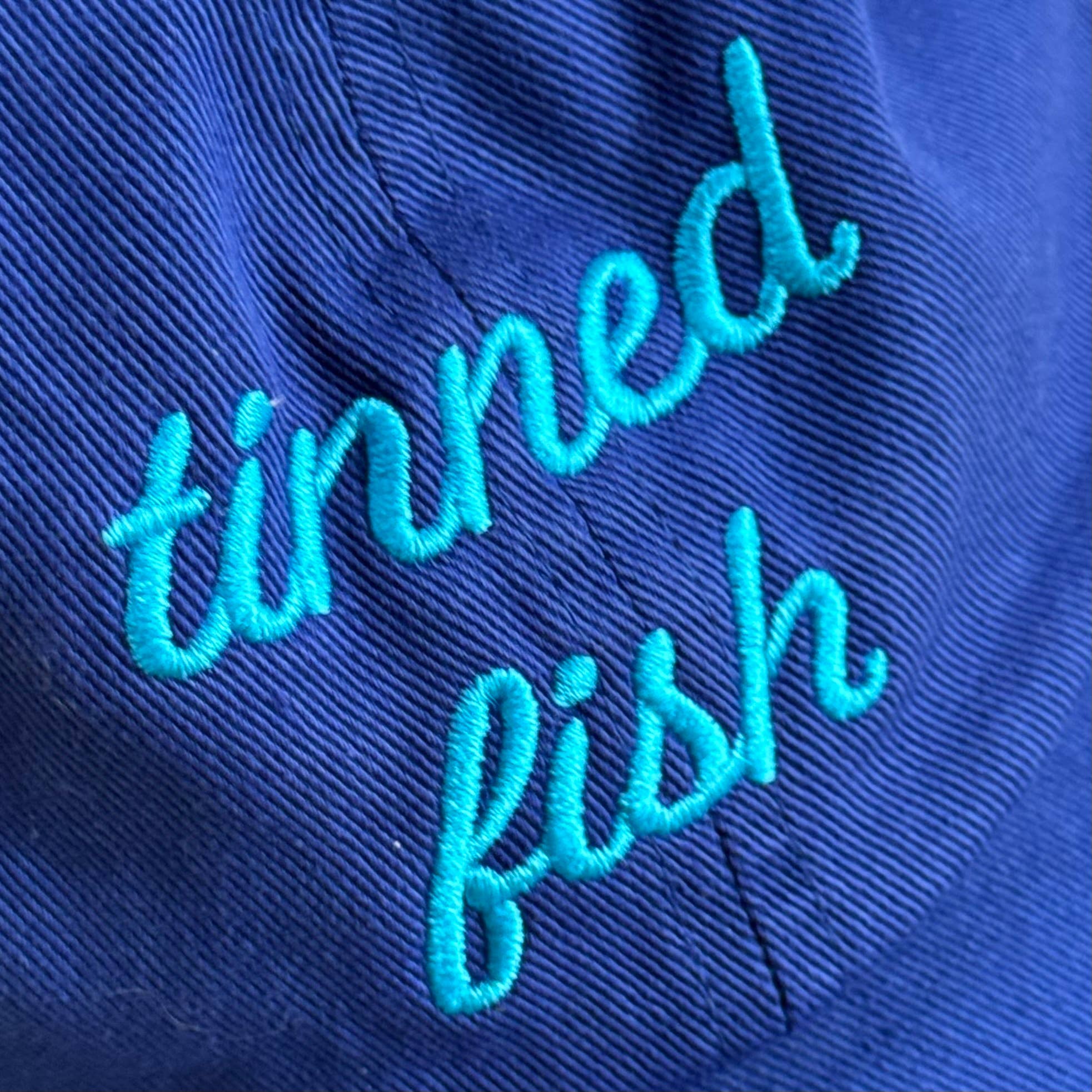 Tinned Fish baseball cap, front view