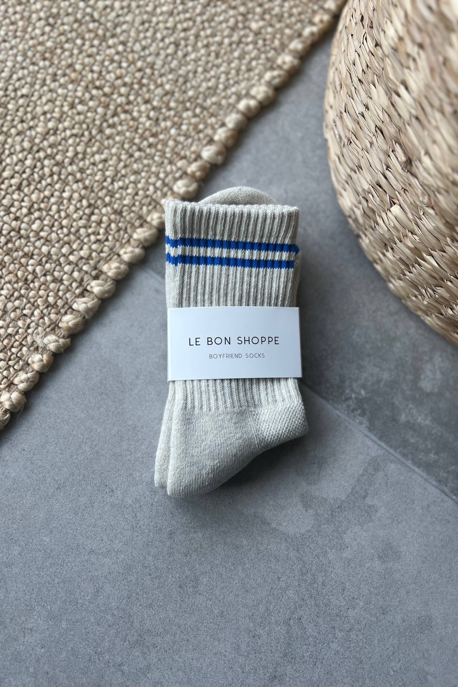 Le Bon Shoppe Boyfriend Socks: Cobalt