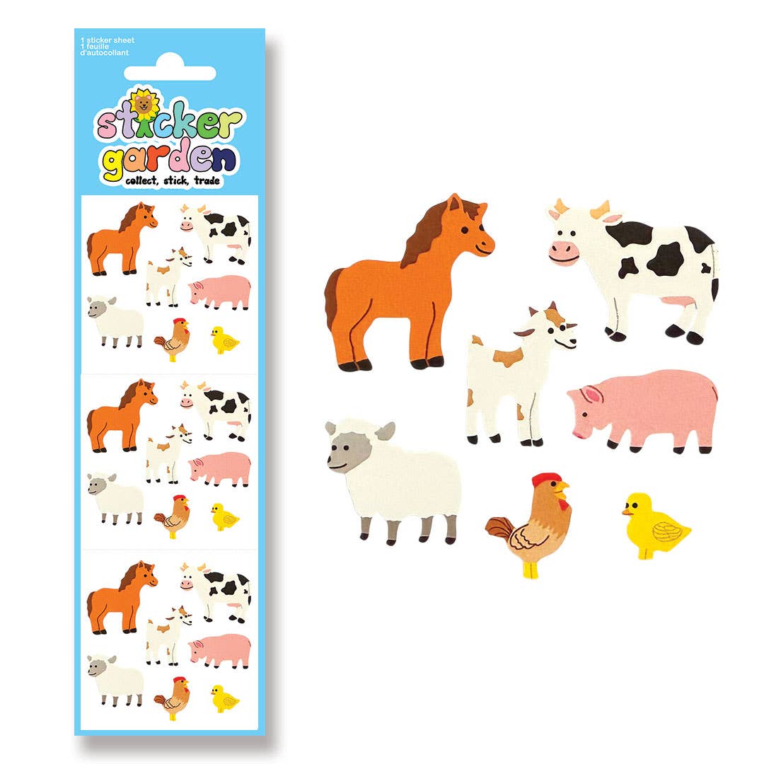 Classic Farm Animals Stickers: English