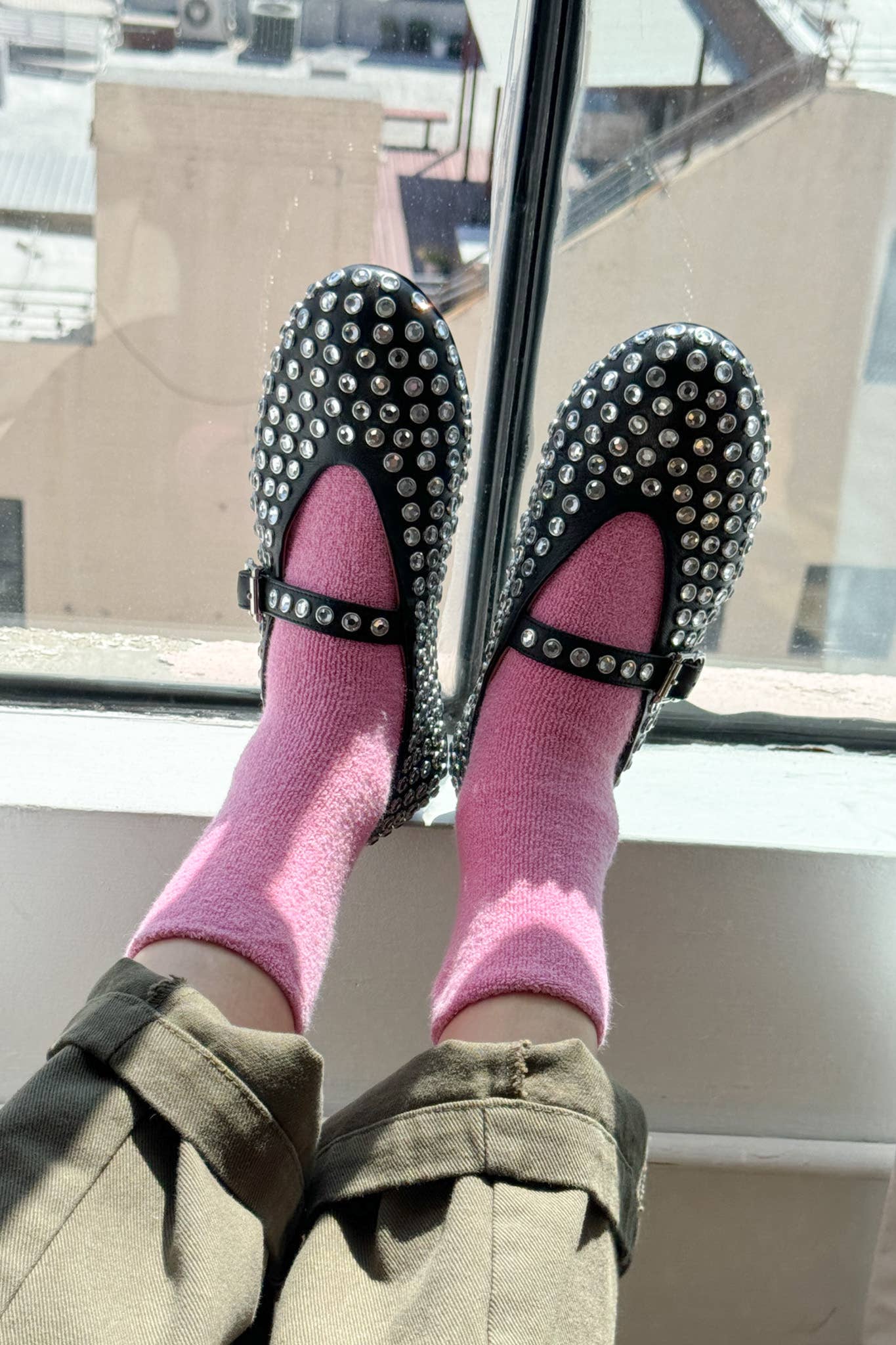 Le Bon Shoppe Cloud Socks: Bubble Gum