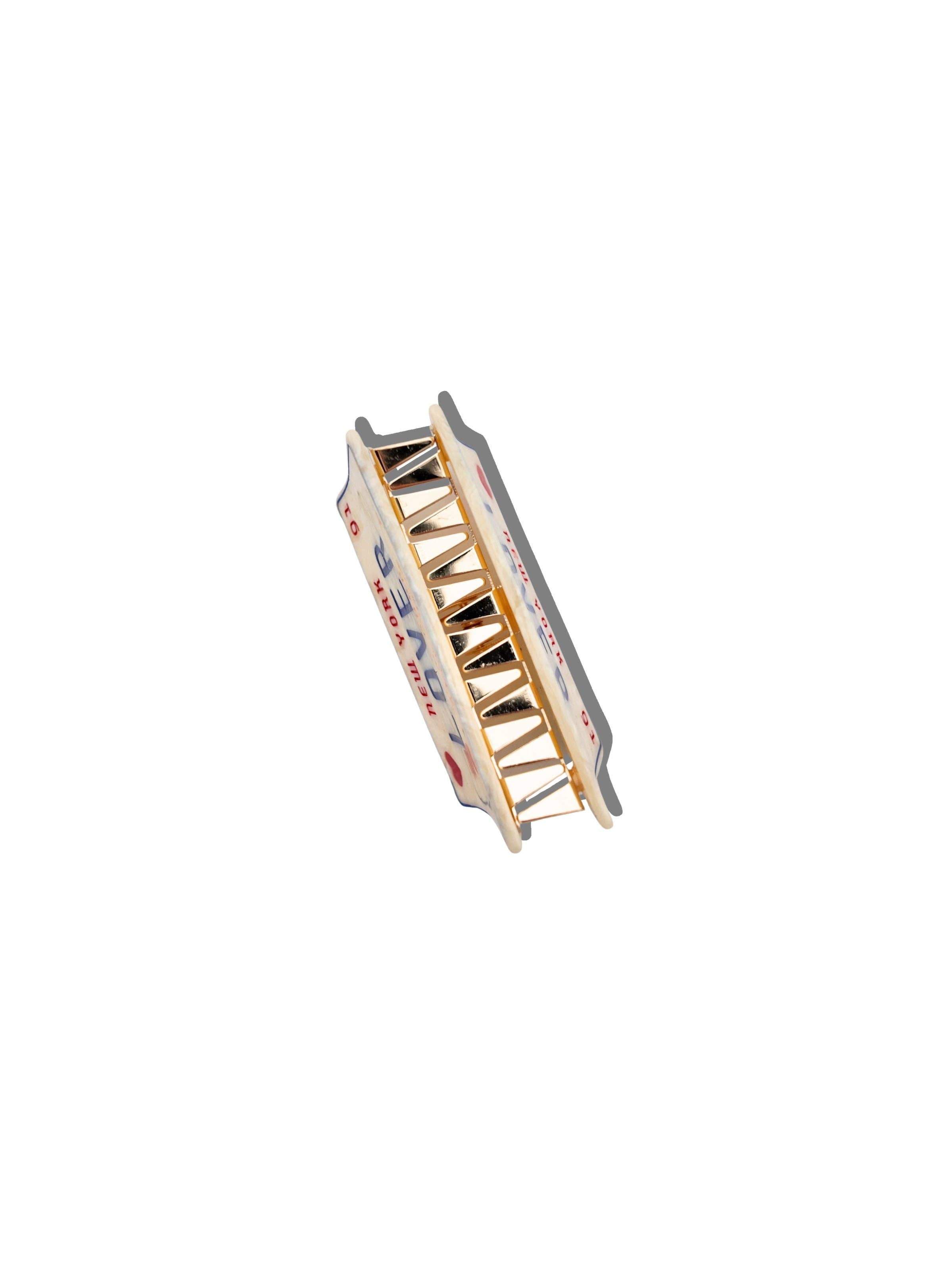 Hand-Painted Hair Claw Clip | Lover License Plate | Eco-Friendly