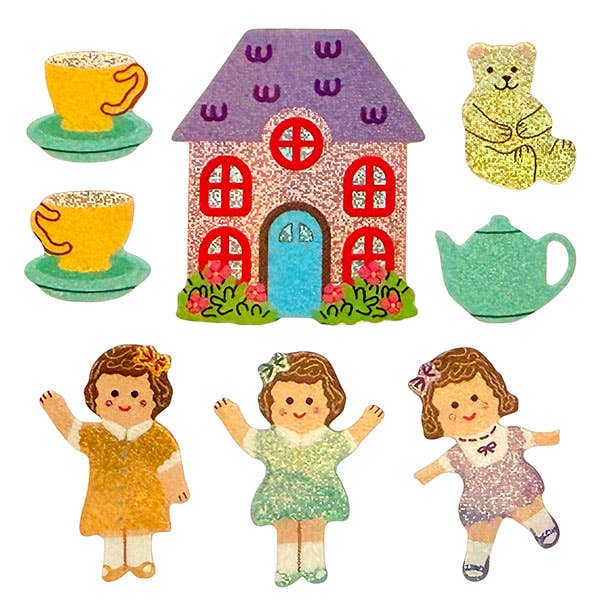 Glitter Dolls Sticker Sheet