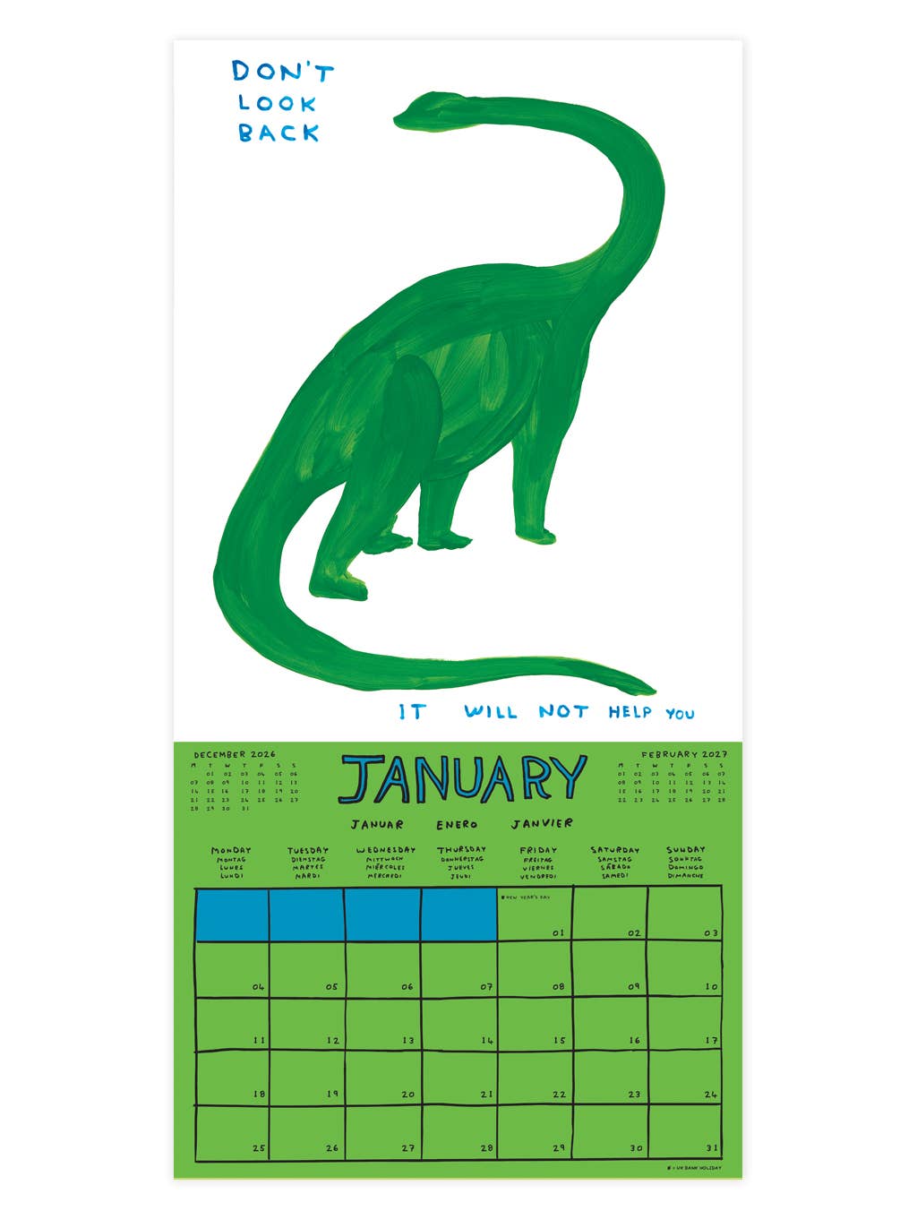 David Shrigley Official and Exclusive 2027 Wall Calendar